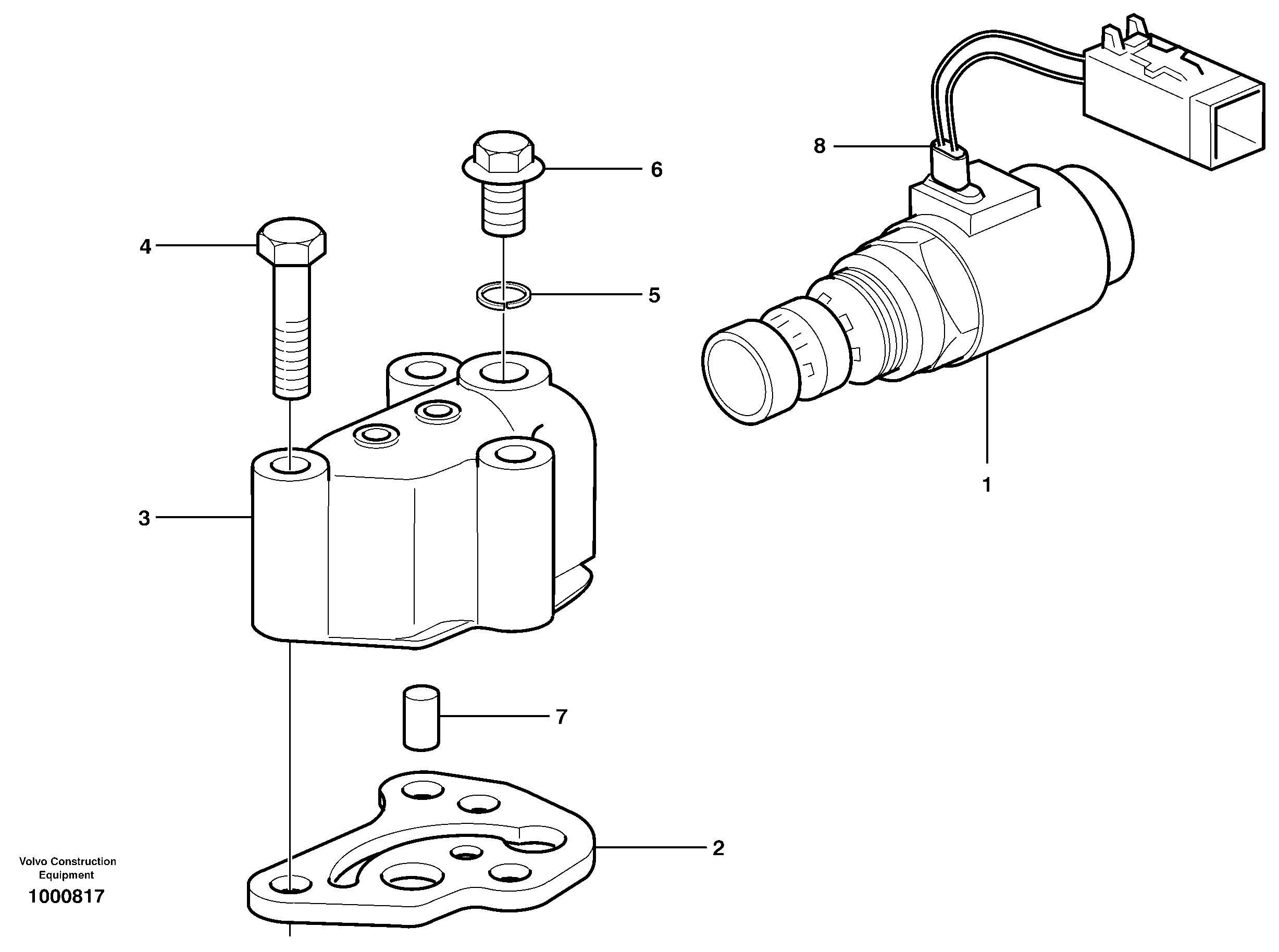 Mounting rail VOE955302 VOLVO