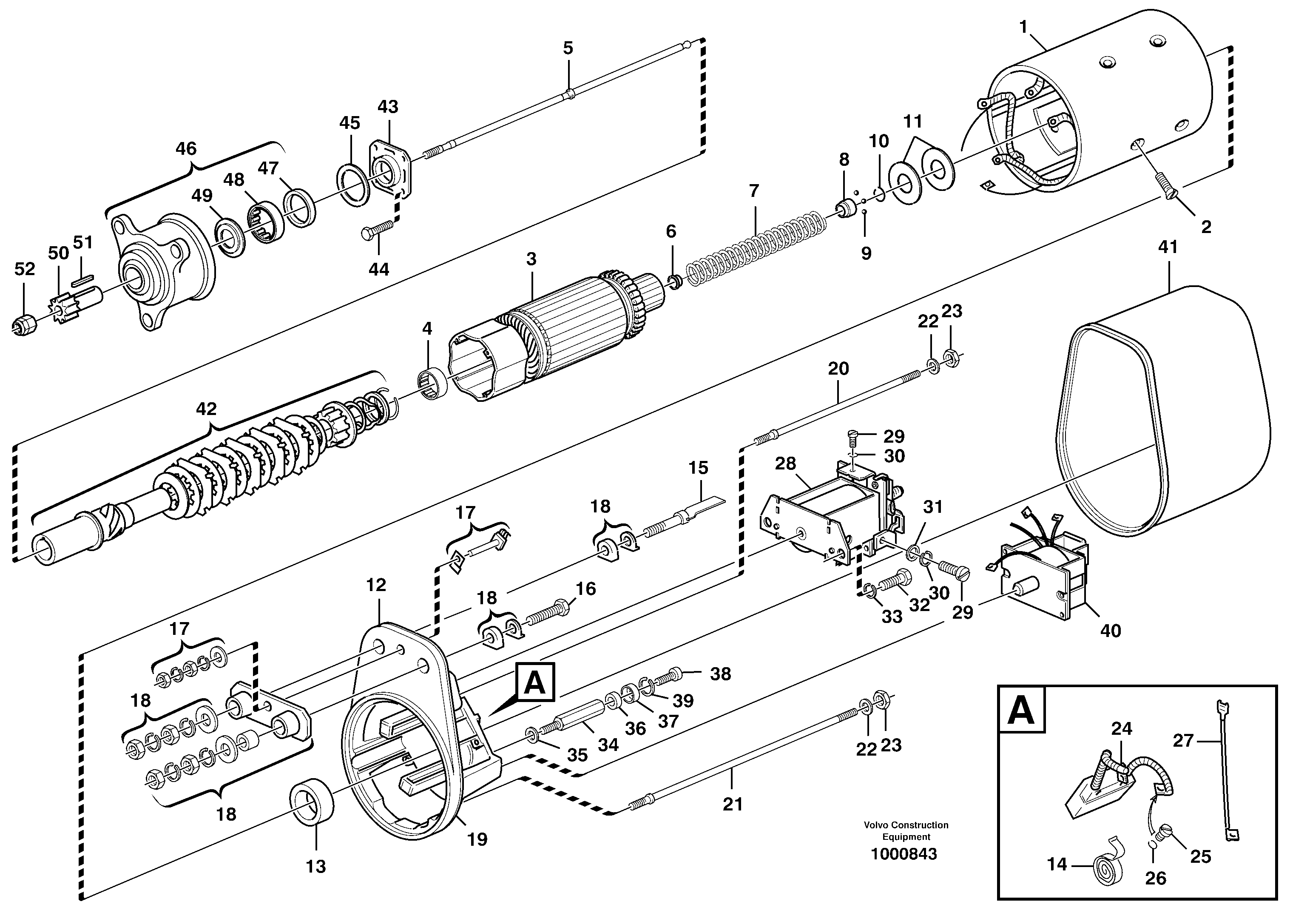 Mounting rail VOE970952 VOLVO