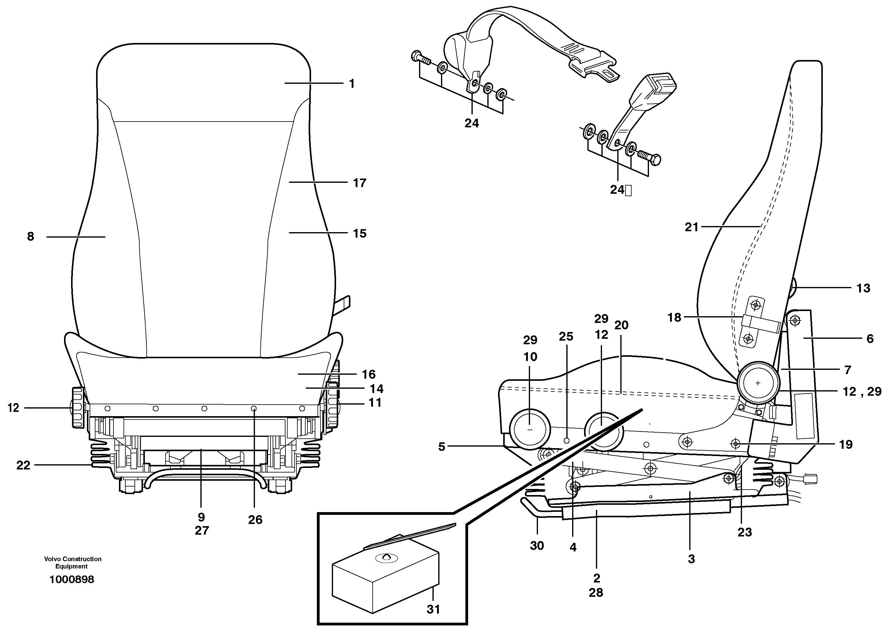 Operator seat VOE11059166 VOLVO