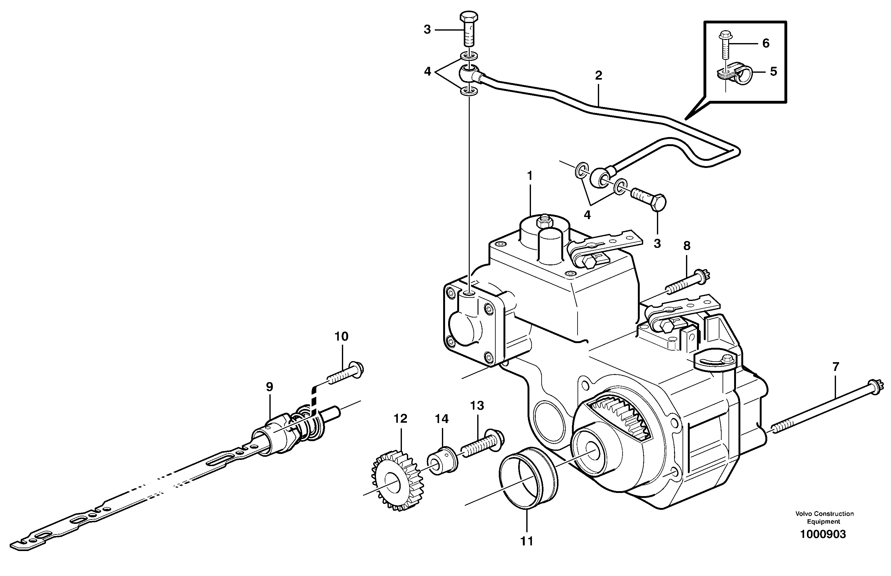 Control Rod VOE22445003 VOLVO