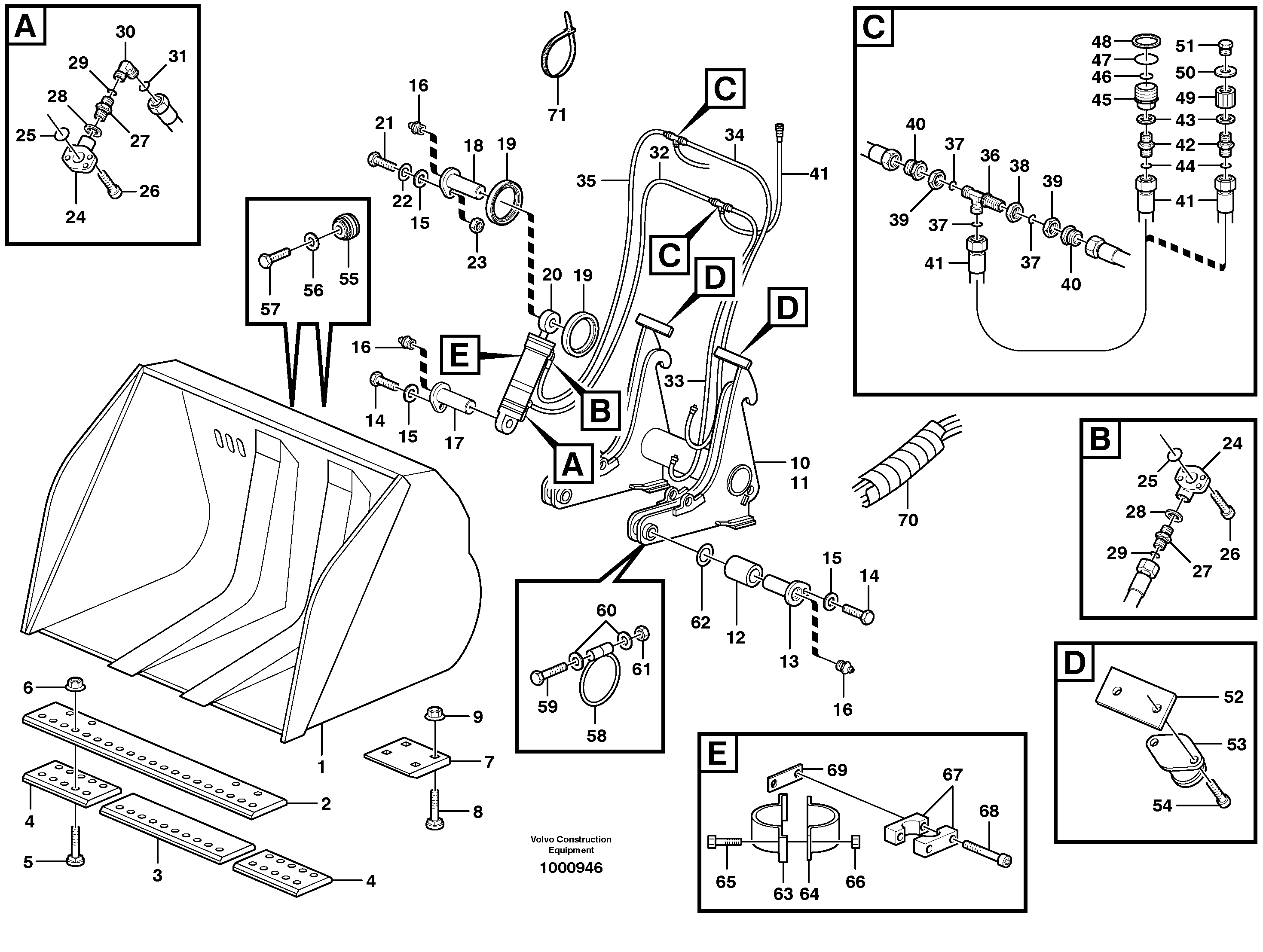 Mounting rail RM/VOE13973144 VOLVO