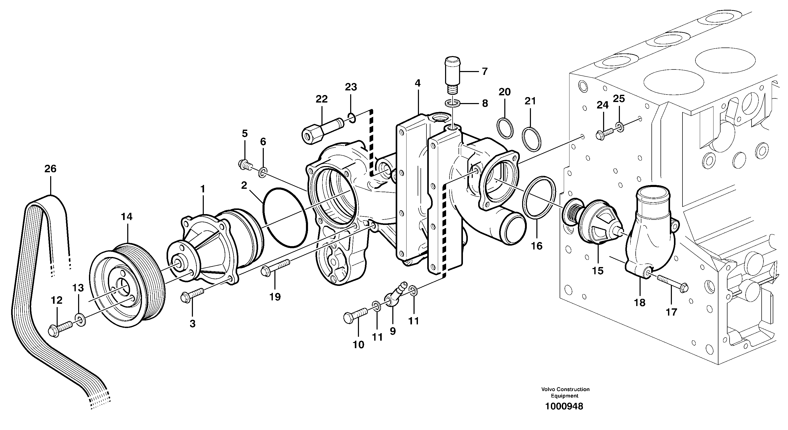 Condenser fitting VOE21636765 VOLVO