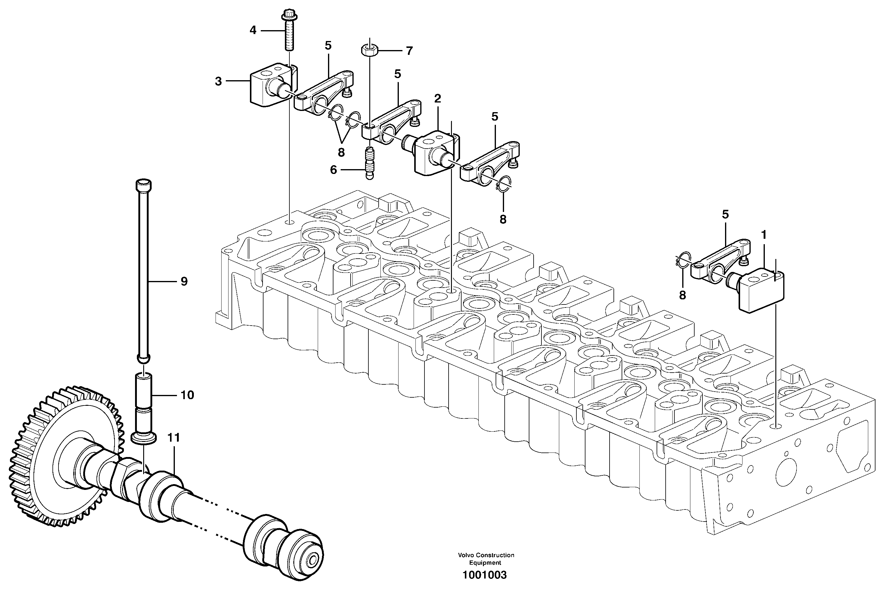 Camshaft RM/VOE20973962 VOLVO