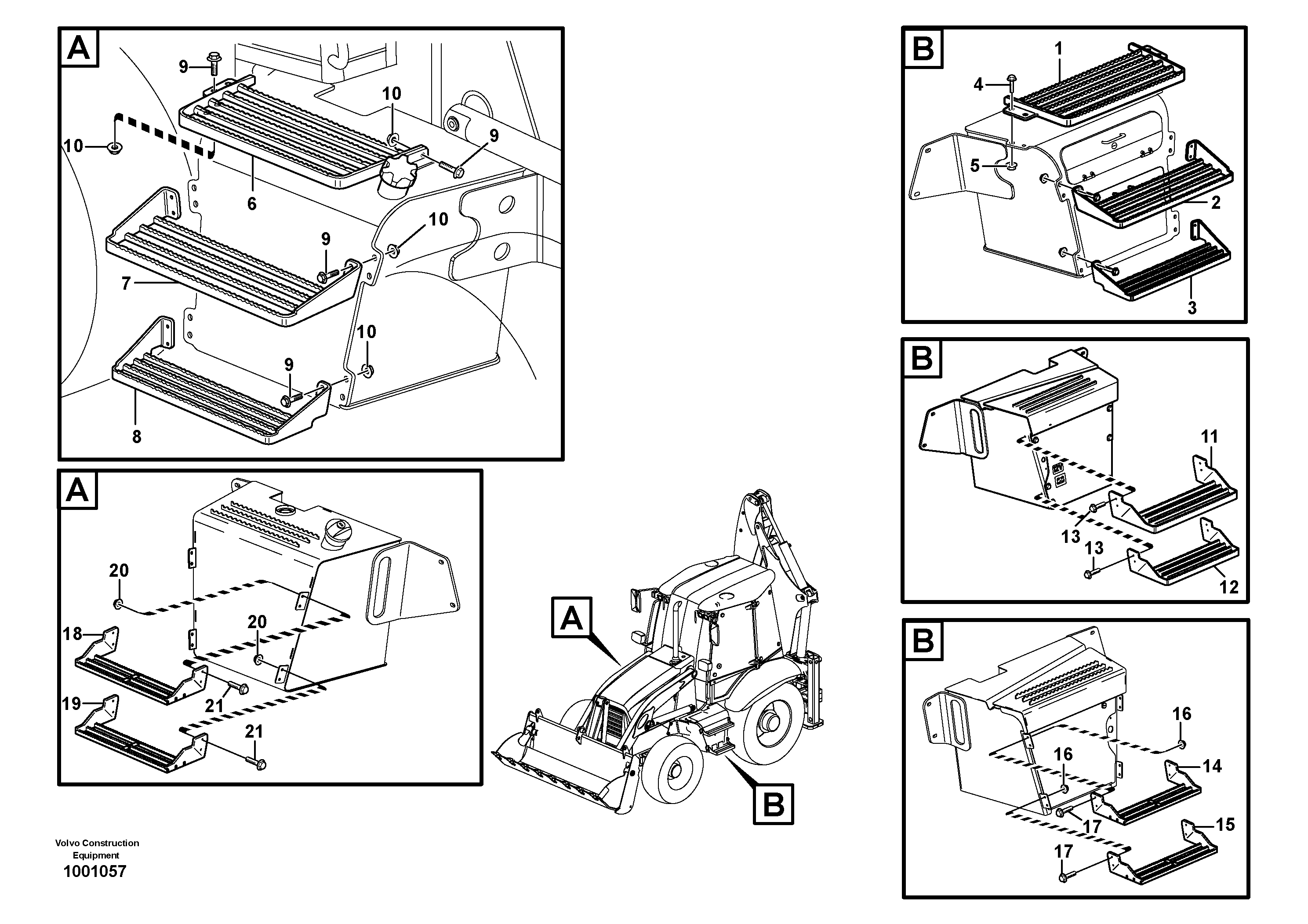 Pedal bracket R.h. VOE11883232 VOLVO