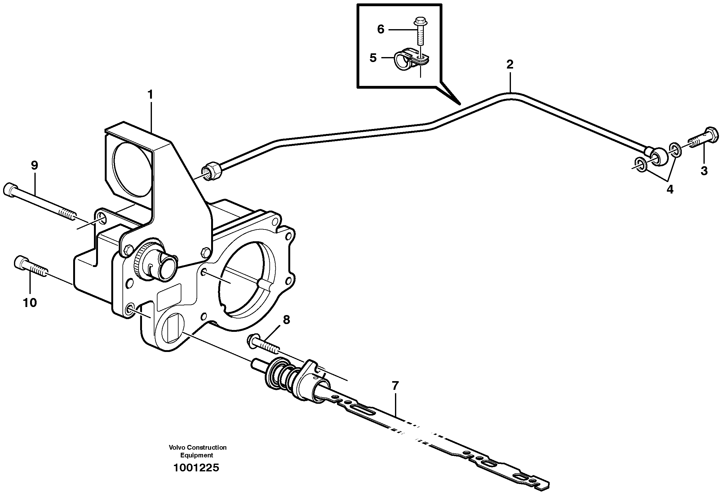 Fuel pipe VOE24425932 VOLVO