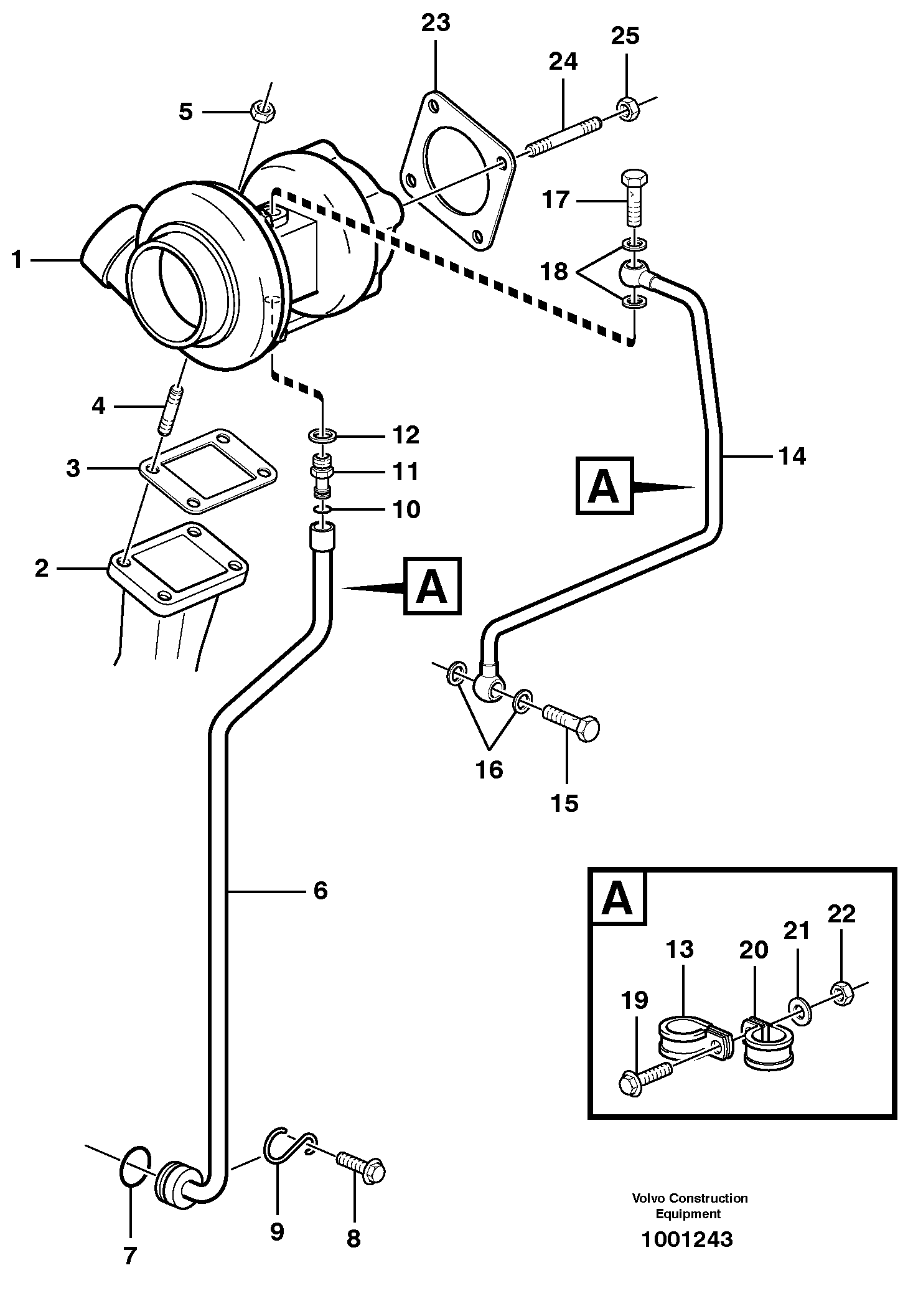 Turbocharger VOE20460945 VOLVO