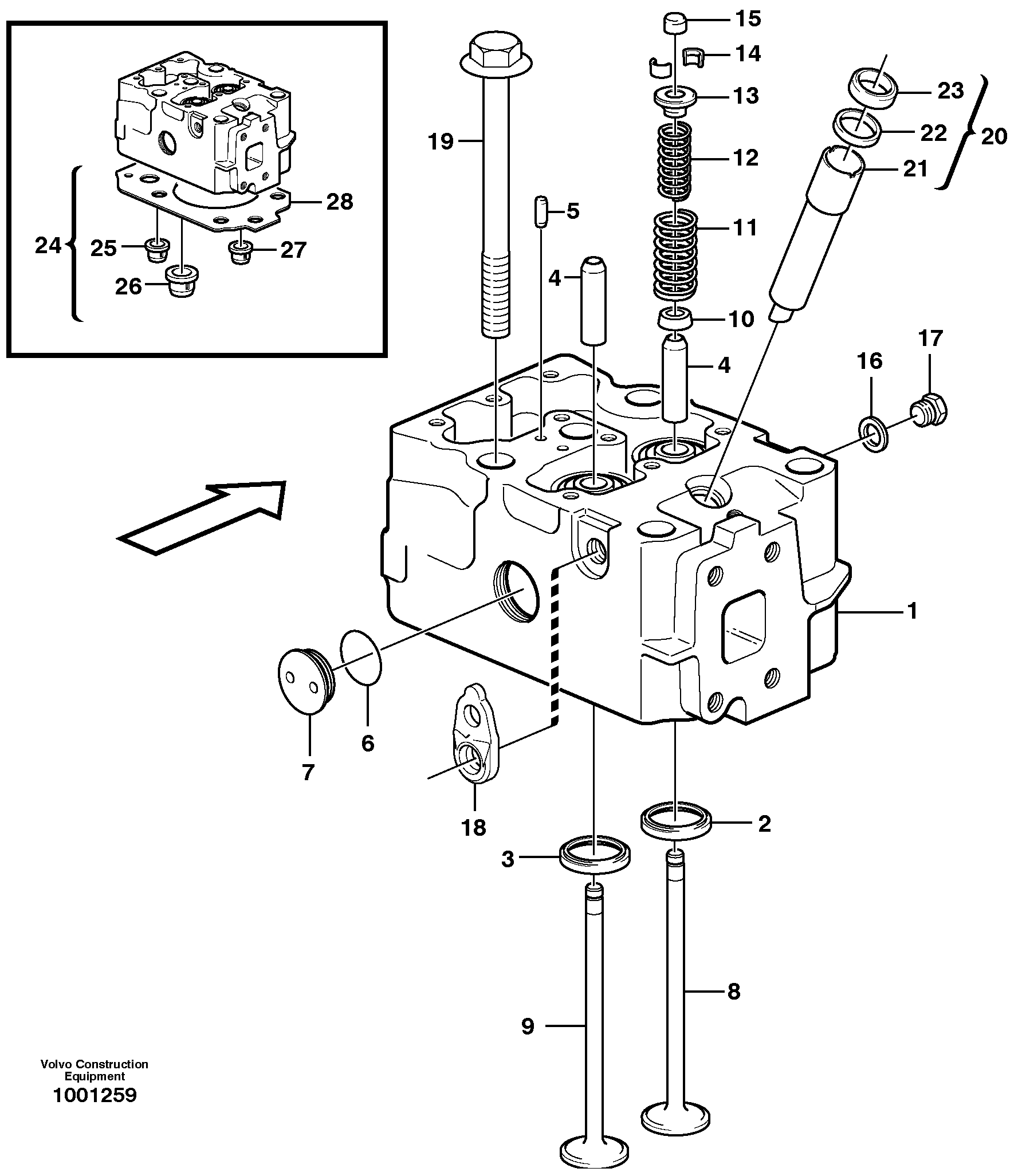 Центральный корпус CH/VOE467335 VOLVO