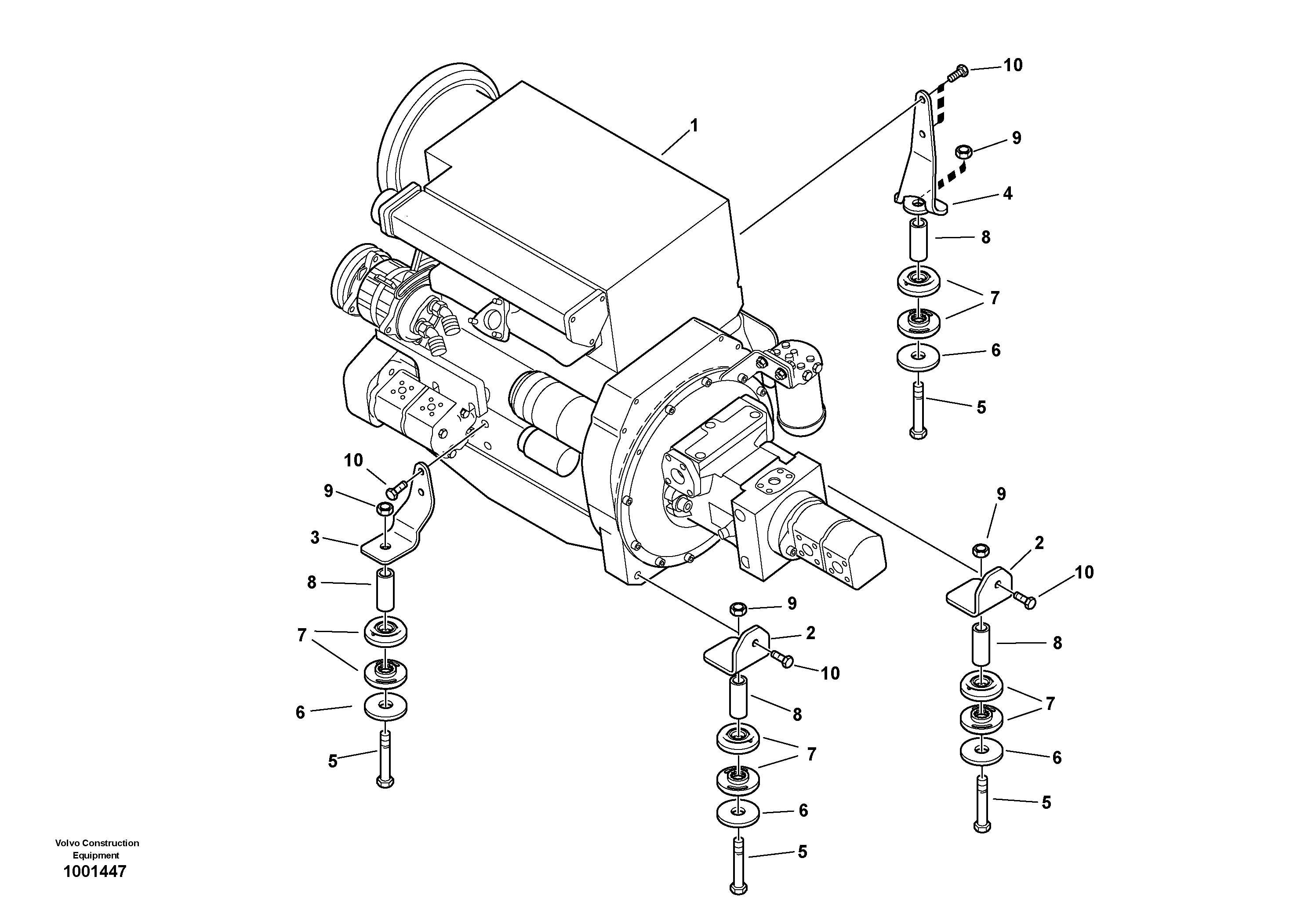 Mounting rail VOE997478 VOLVO