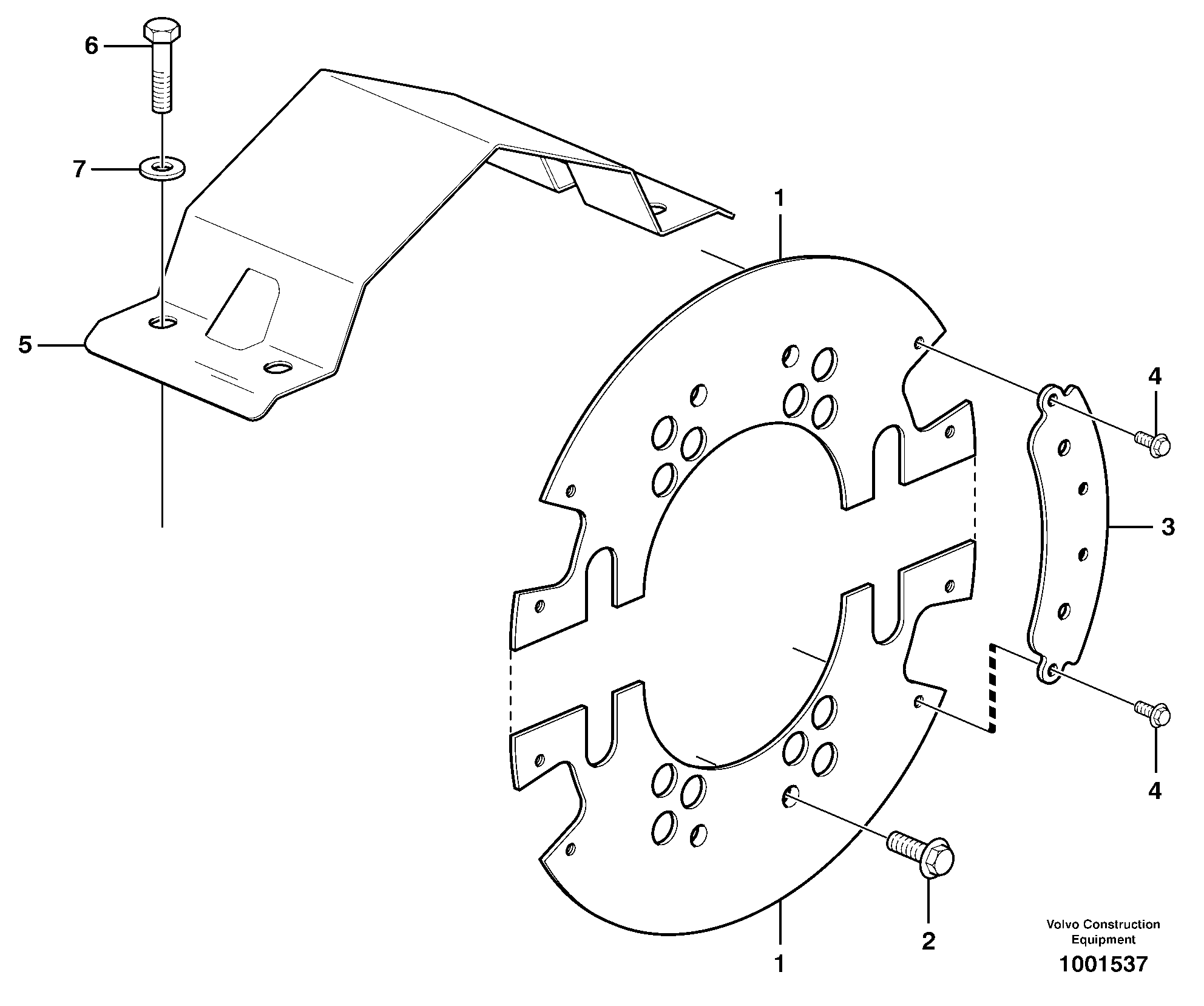 Brake Shield VOE11190010 VOLVO