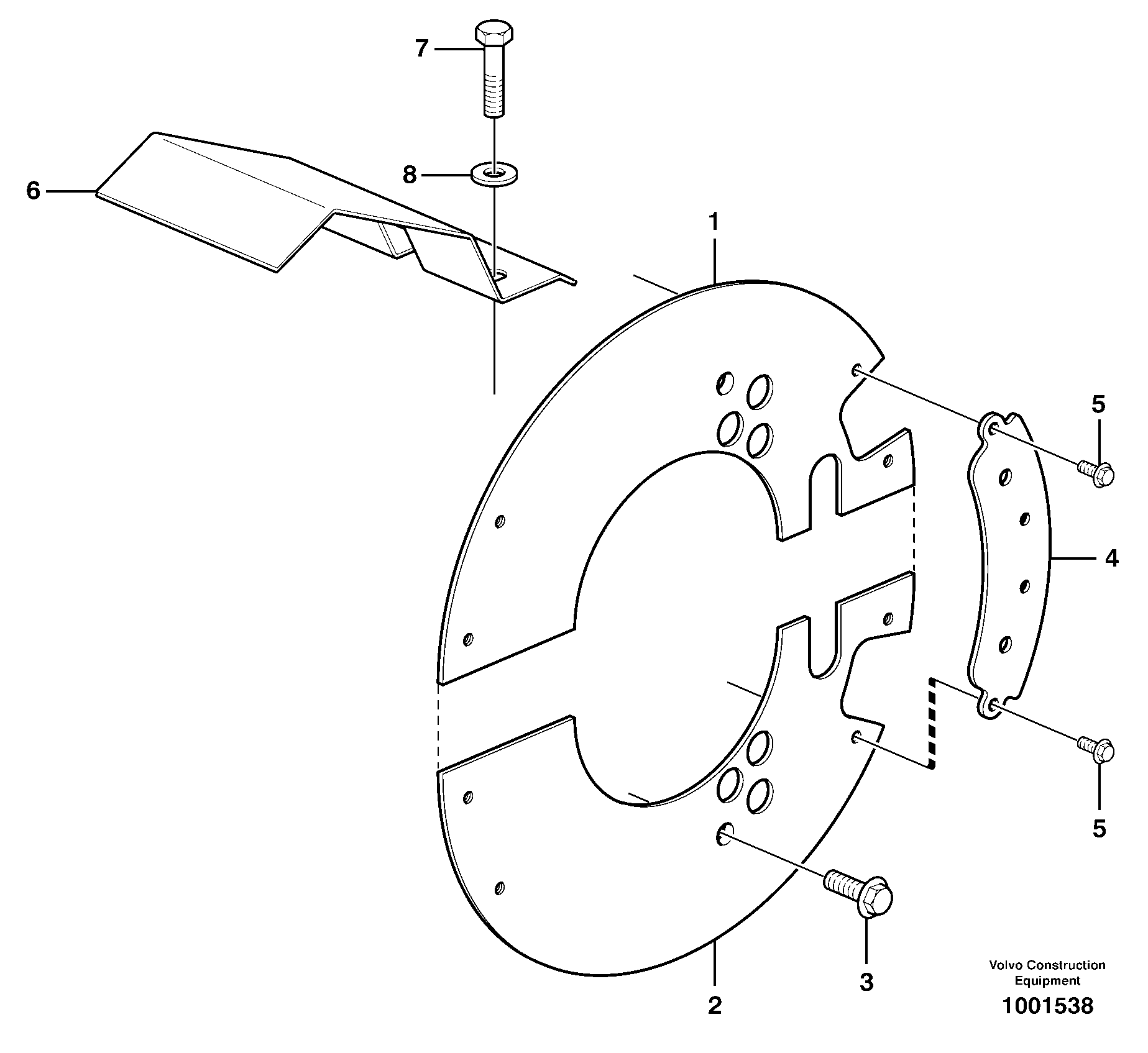 Brake Shield VOE11119132 VOLVO