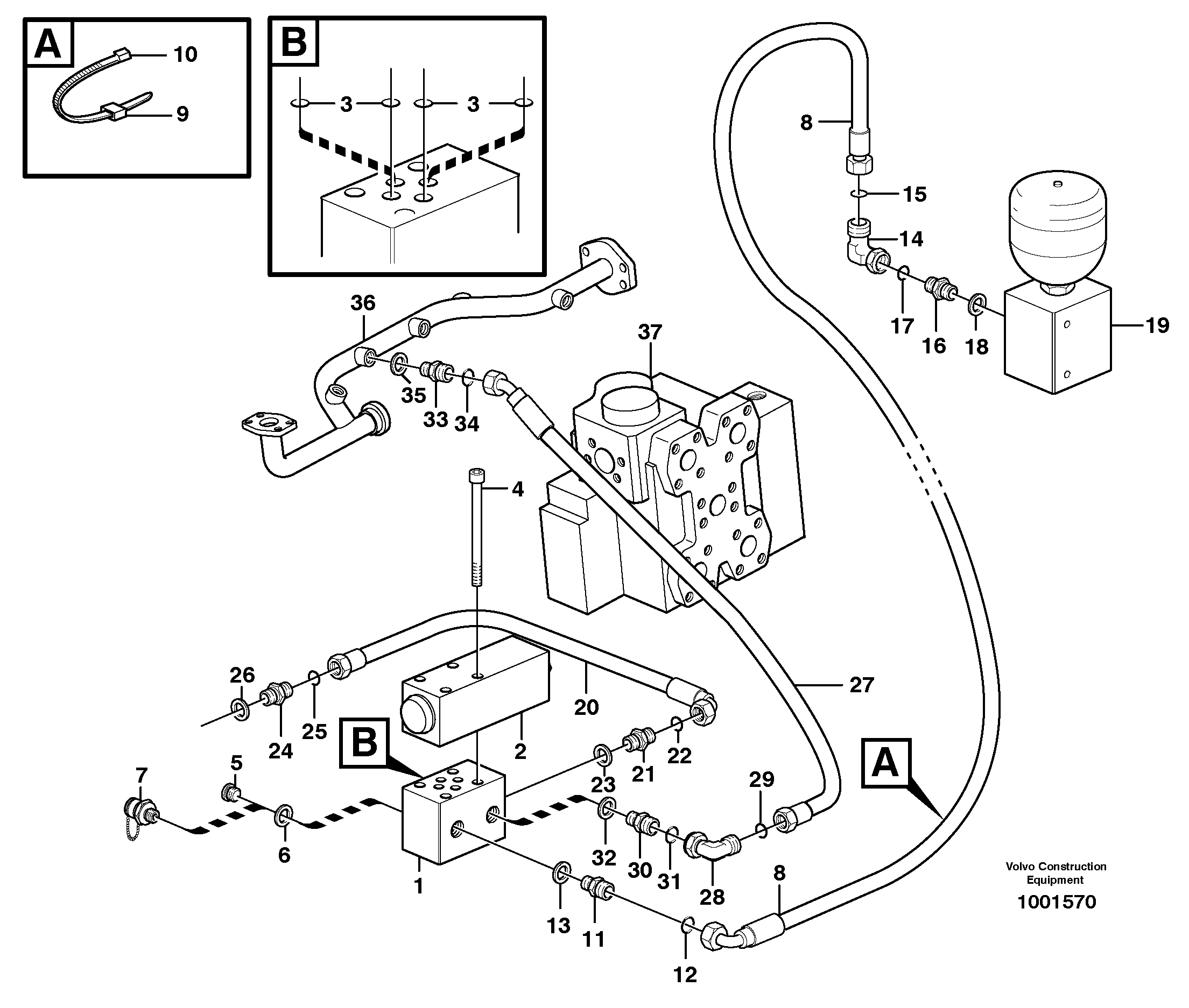 Timing gear casing VOE936693 VOLVO