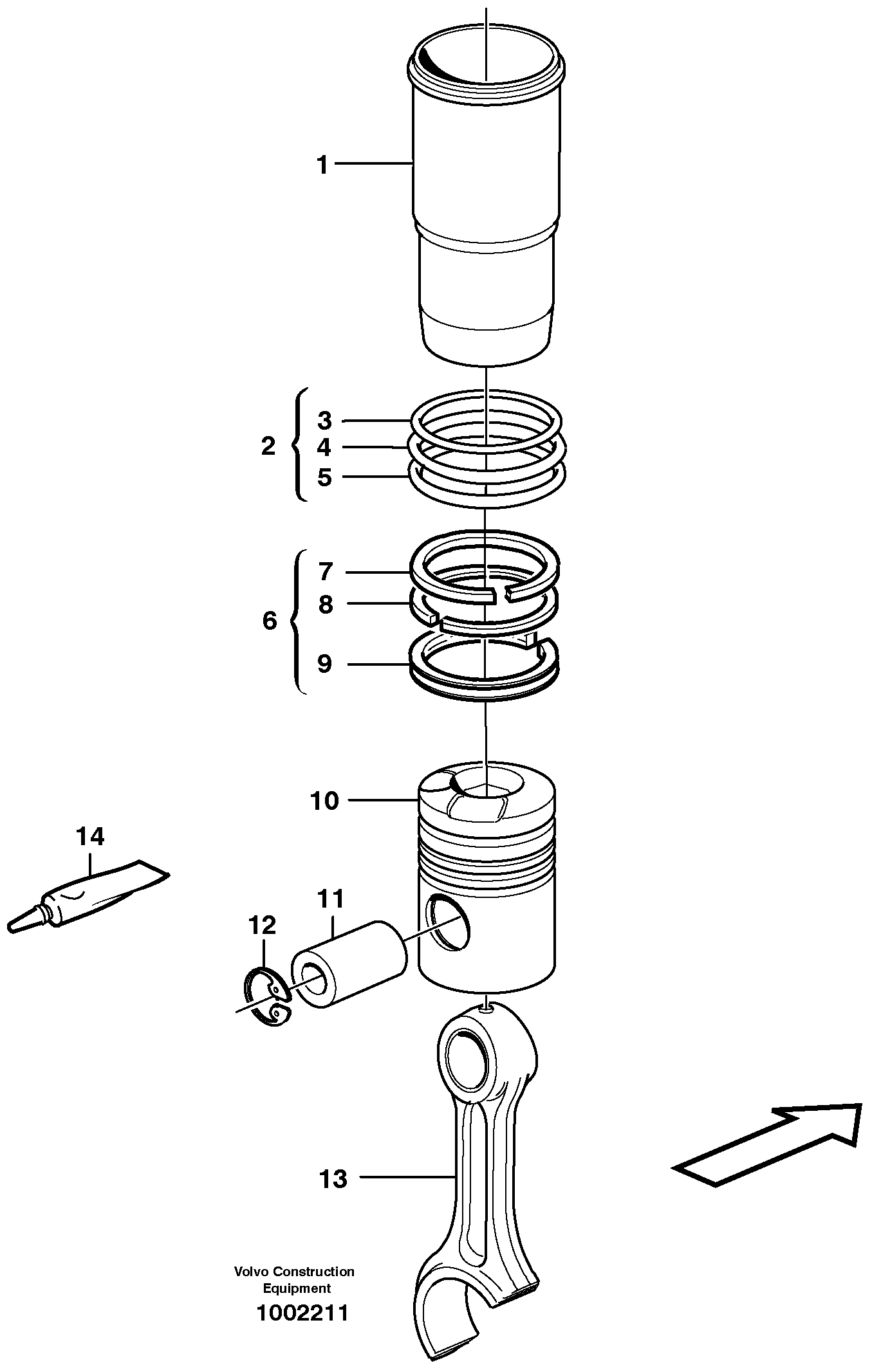 Piston pump VOE914529 VOLVO