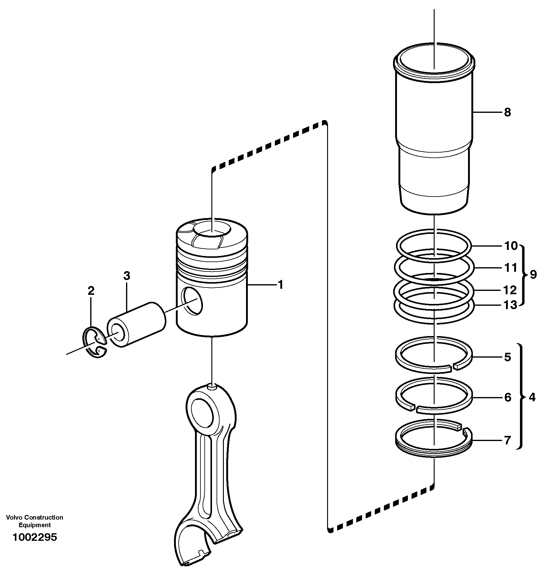 Sealing ring VOE1543501 VOLVO
