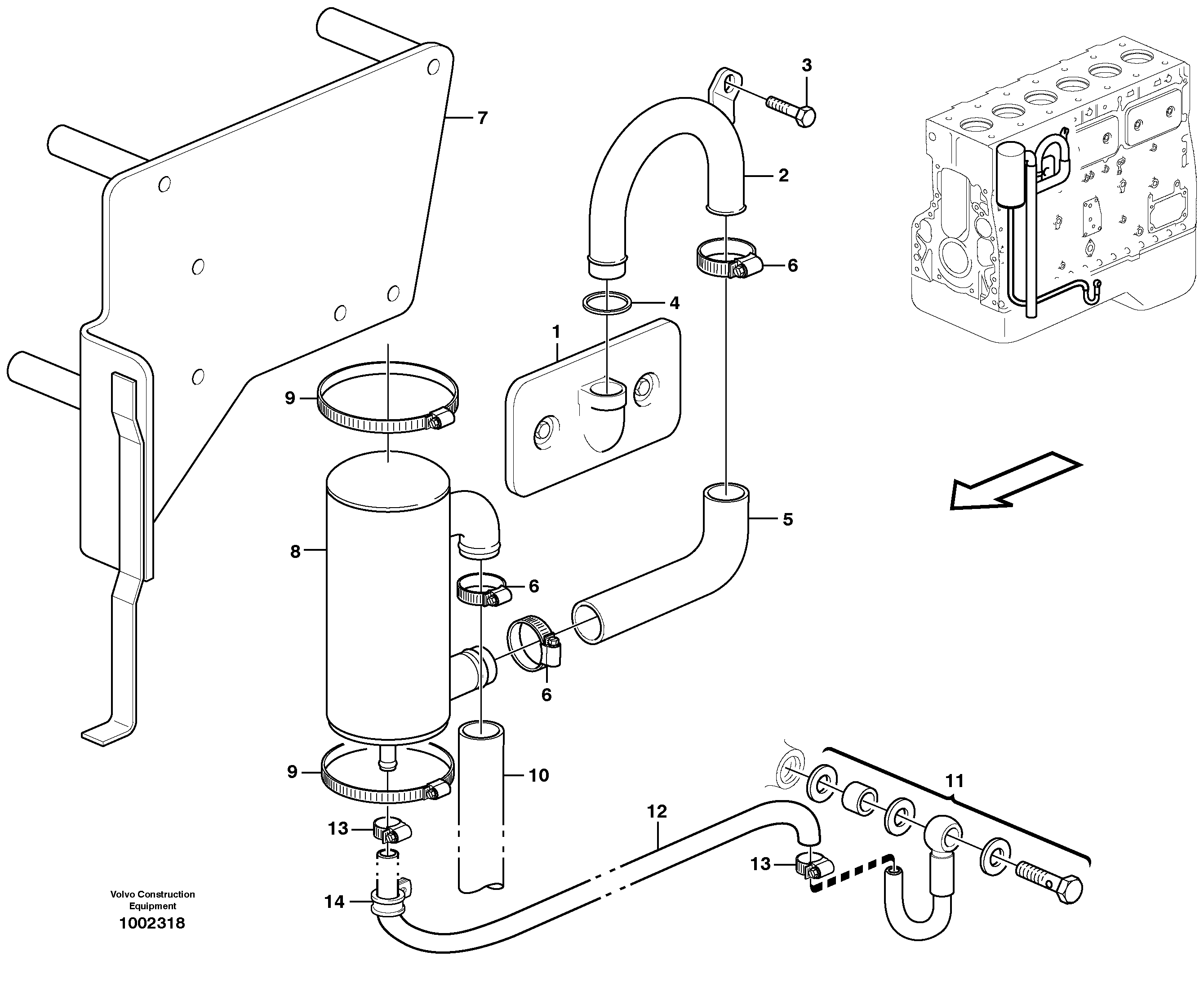 Fuel miser valve VOE11162641 VOLVO