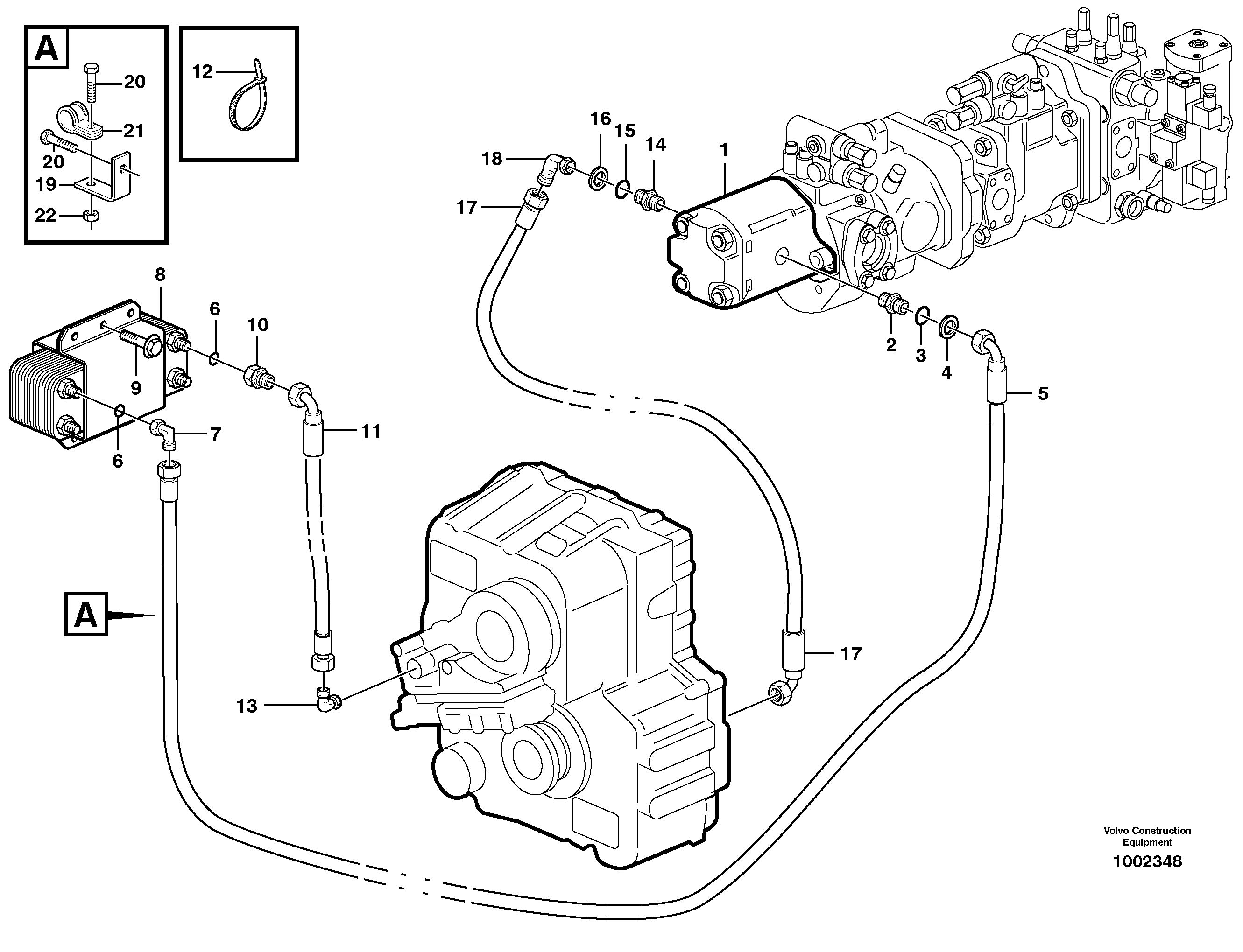Timing gear casing VOE935660 VOLVO