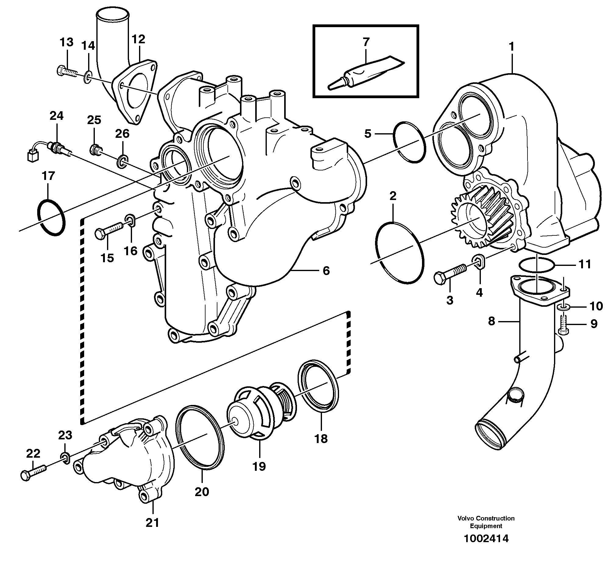 Маслоотражающее кольцо CH/VOE422730 VOLVO