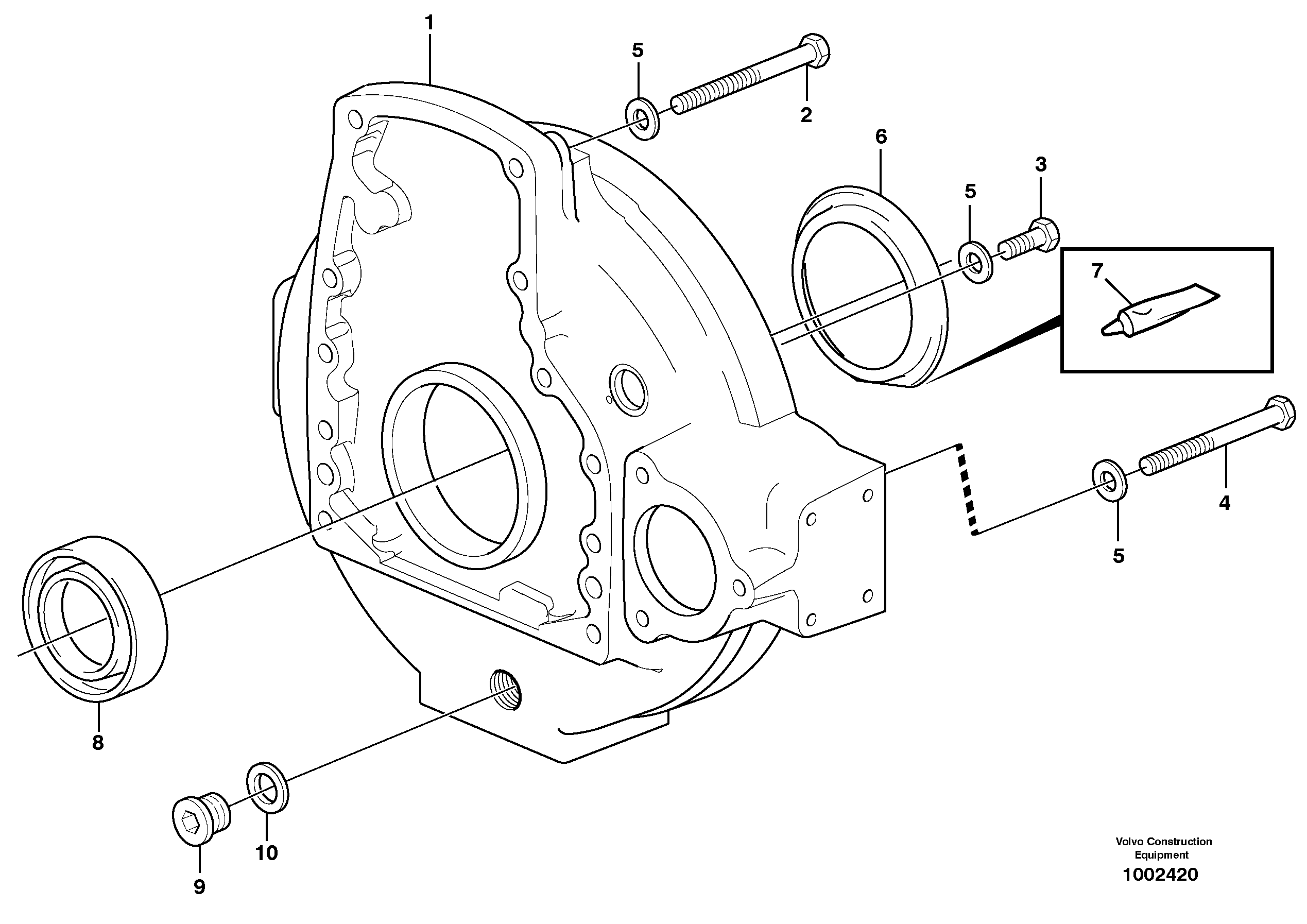 Mounting rail VOE955587 VOLVO