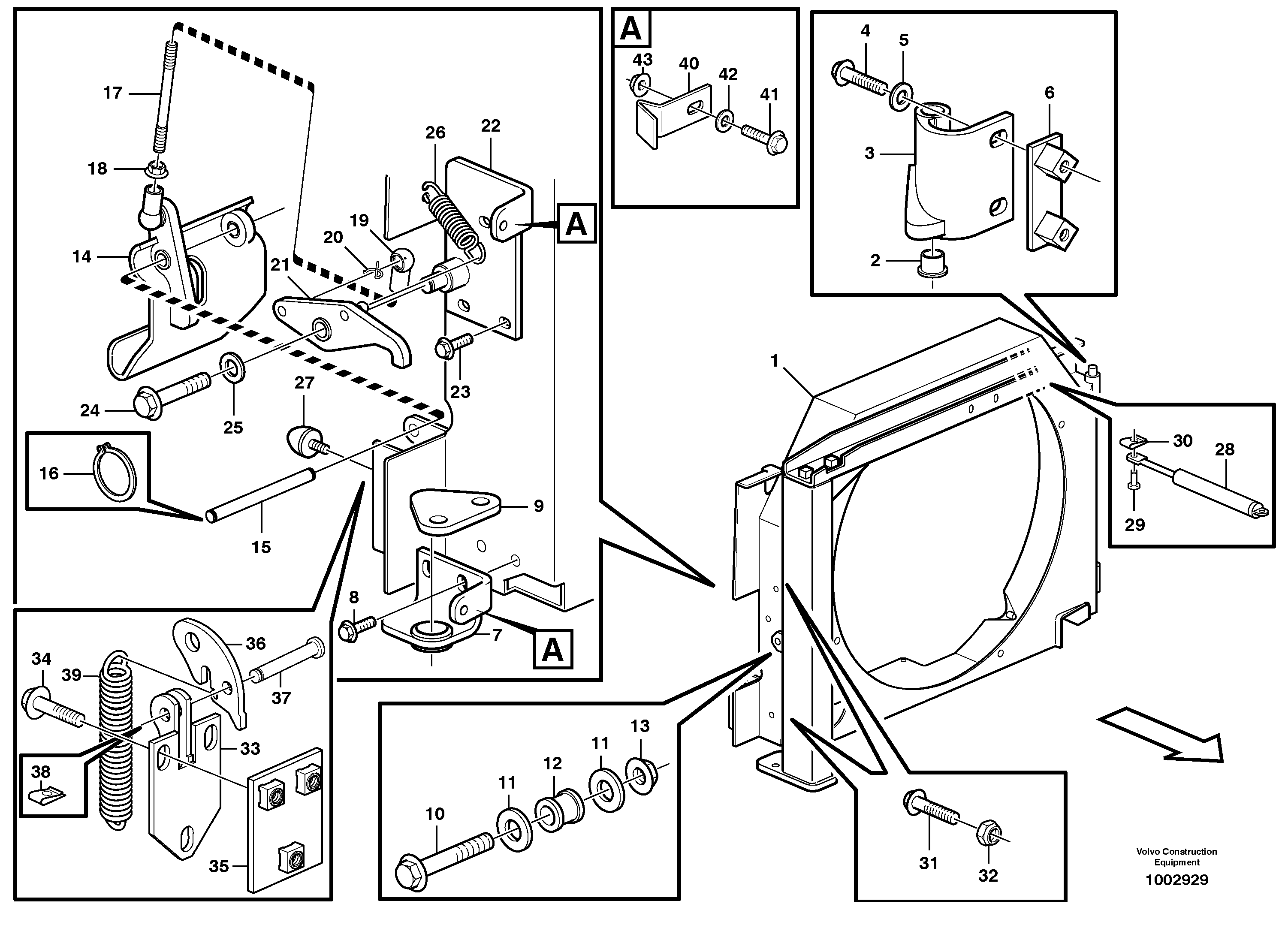 Lock Shaft VOE4881758 VOLVO