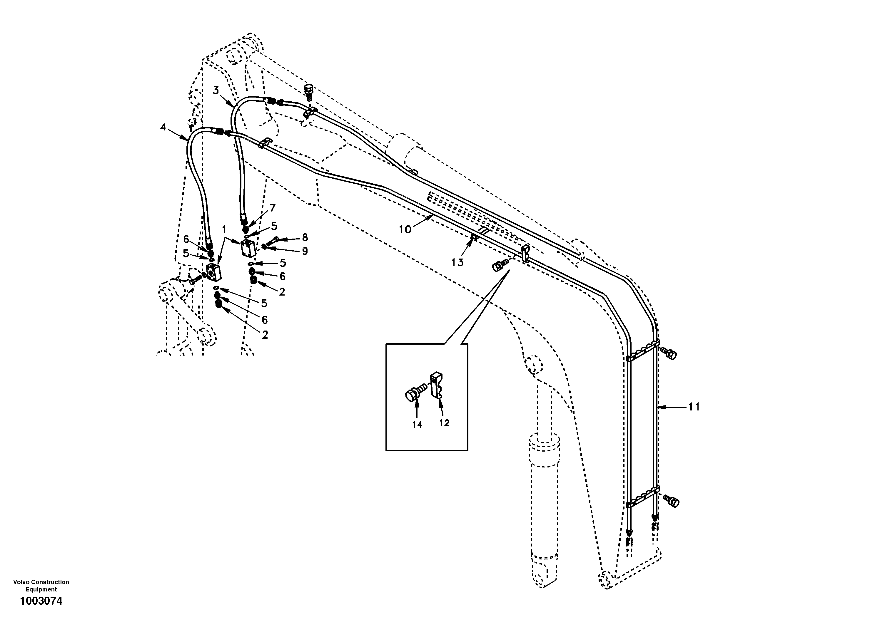 Mounting rail VOE983256 VOLVO