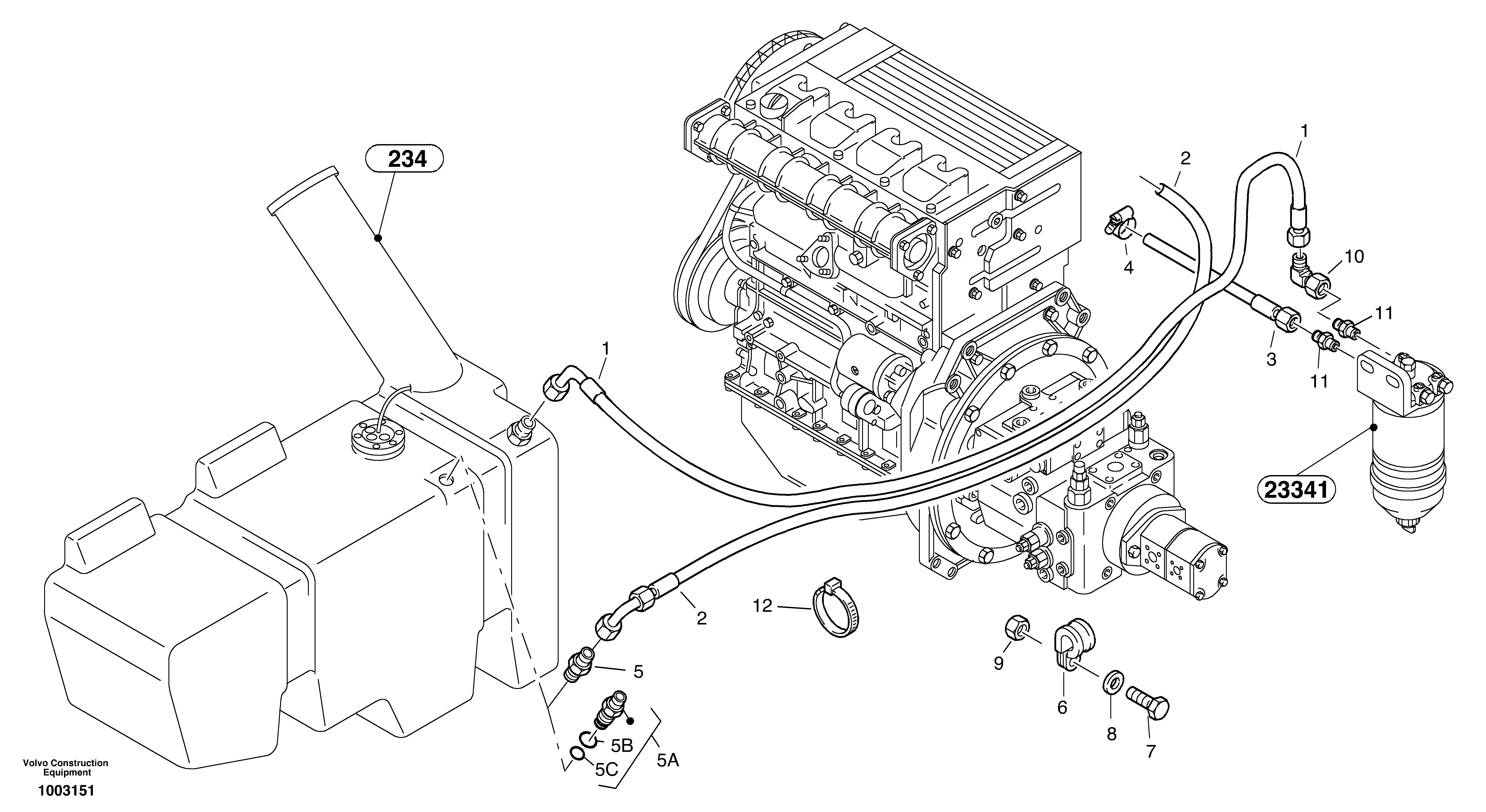 Clutch Spring VOE11305405 VOLVO