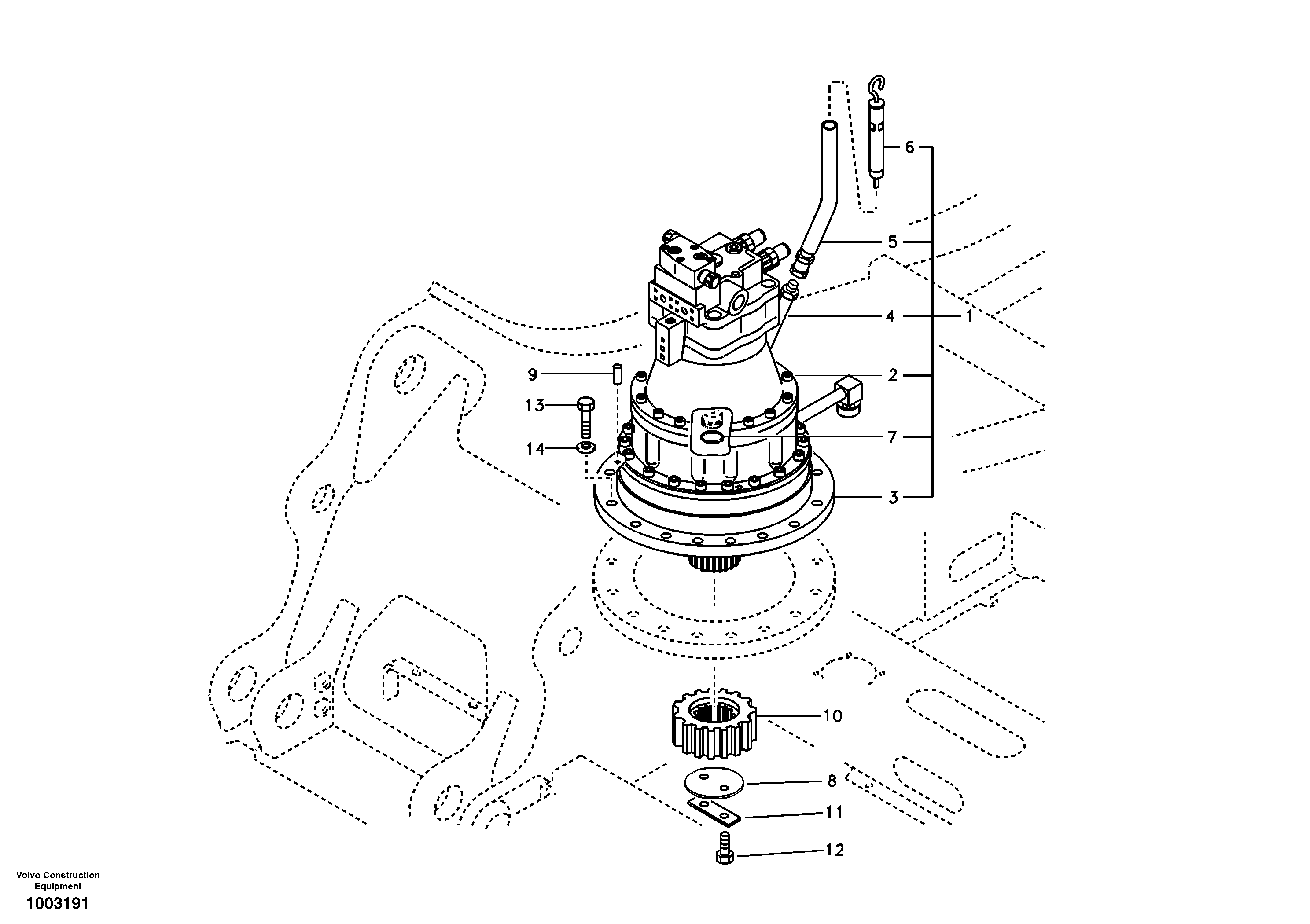 Mounting rail VOE997459 VOLVO
