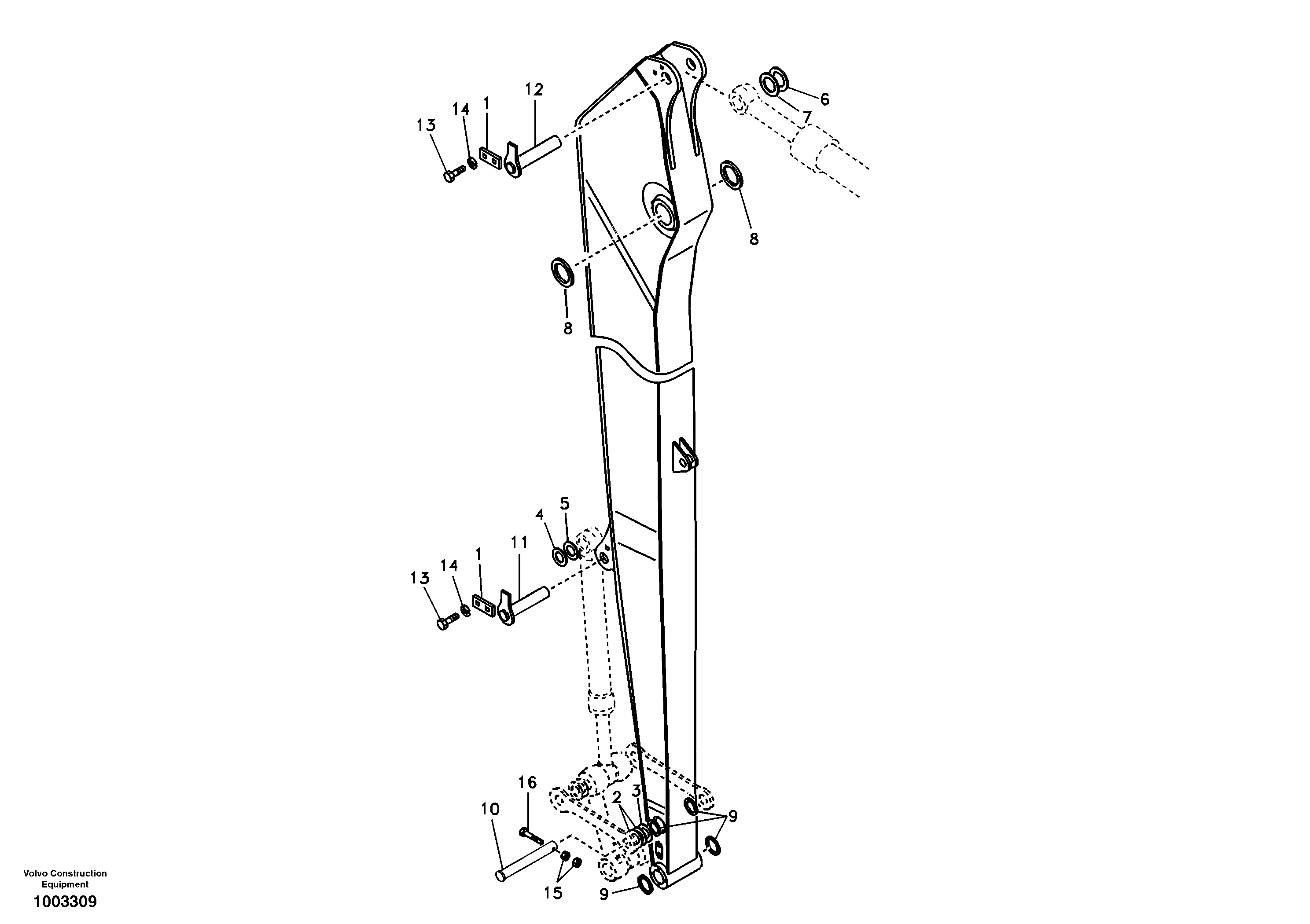 R Window Wiper VOE14554337 VOLVO