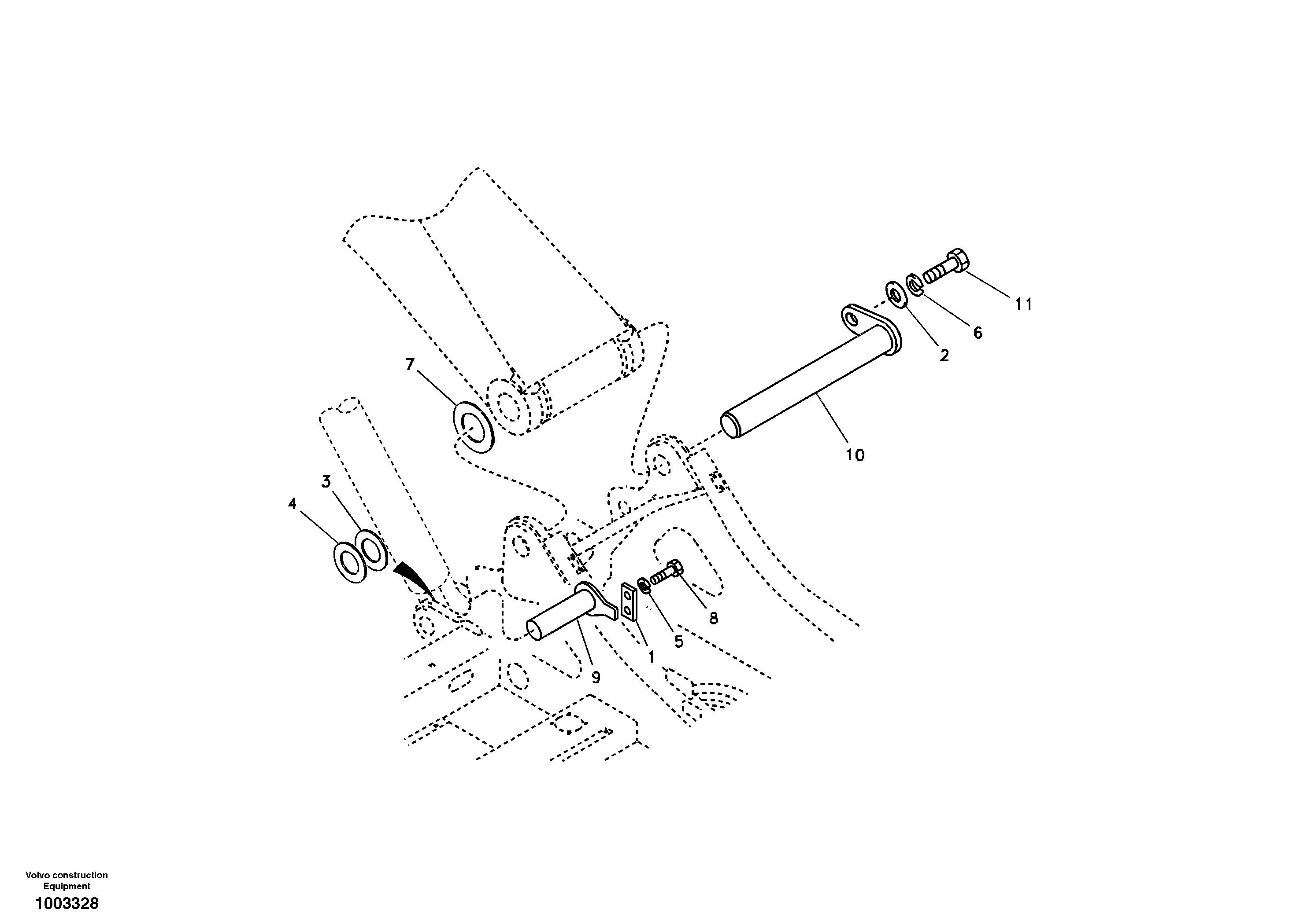 R Window Wiper VOE14703231 VOLVO
