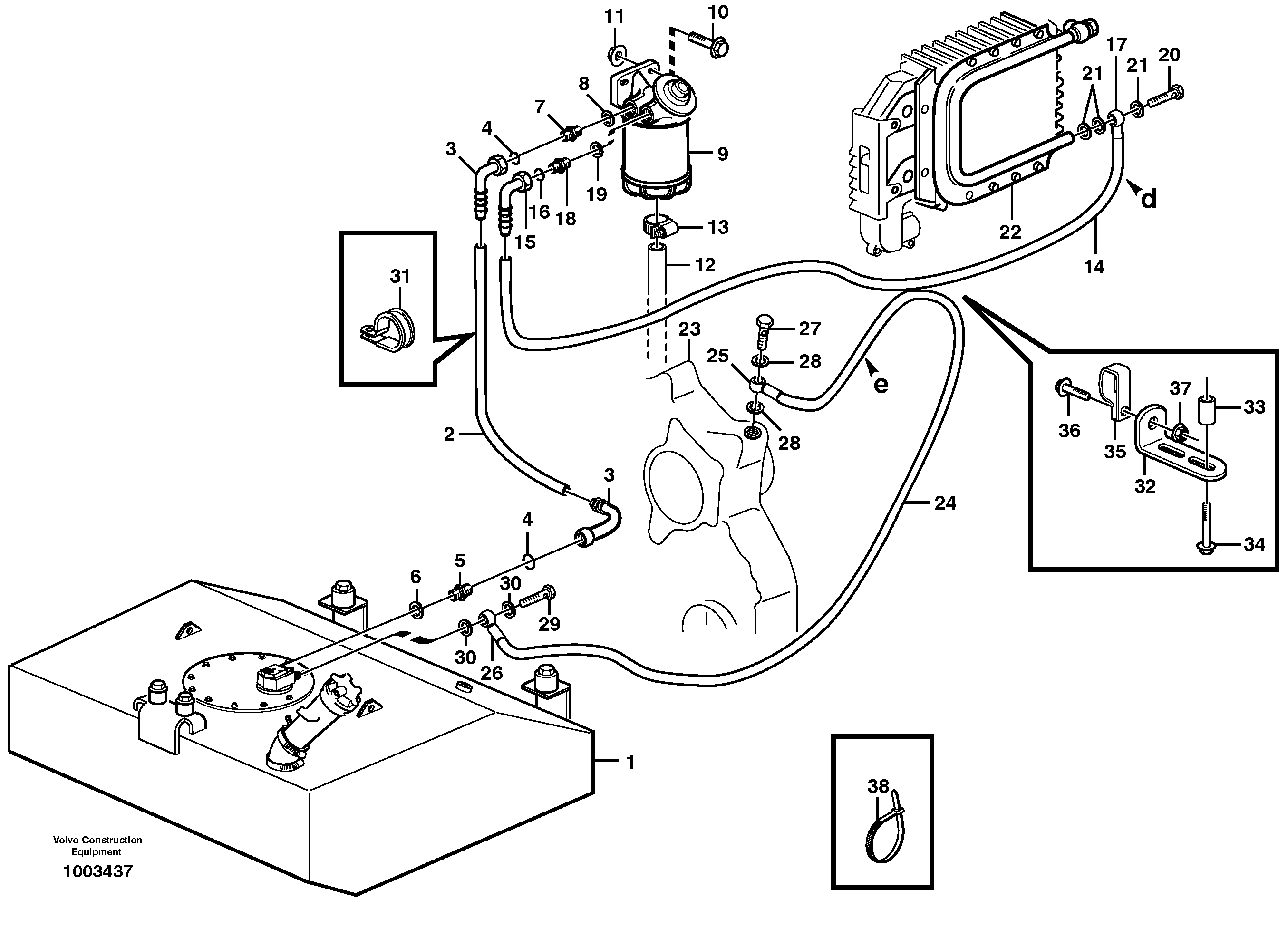 Fuel miser valve VOE978879 VOLVO