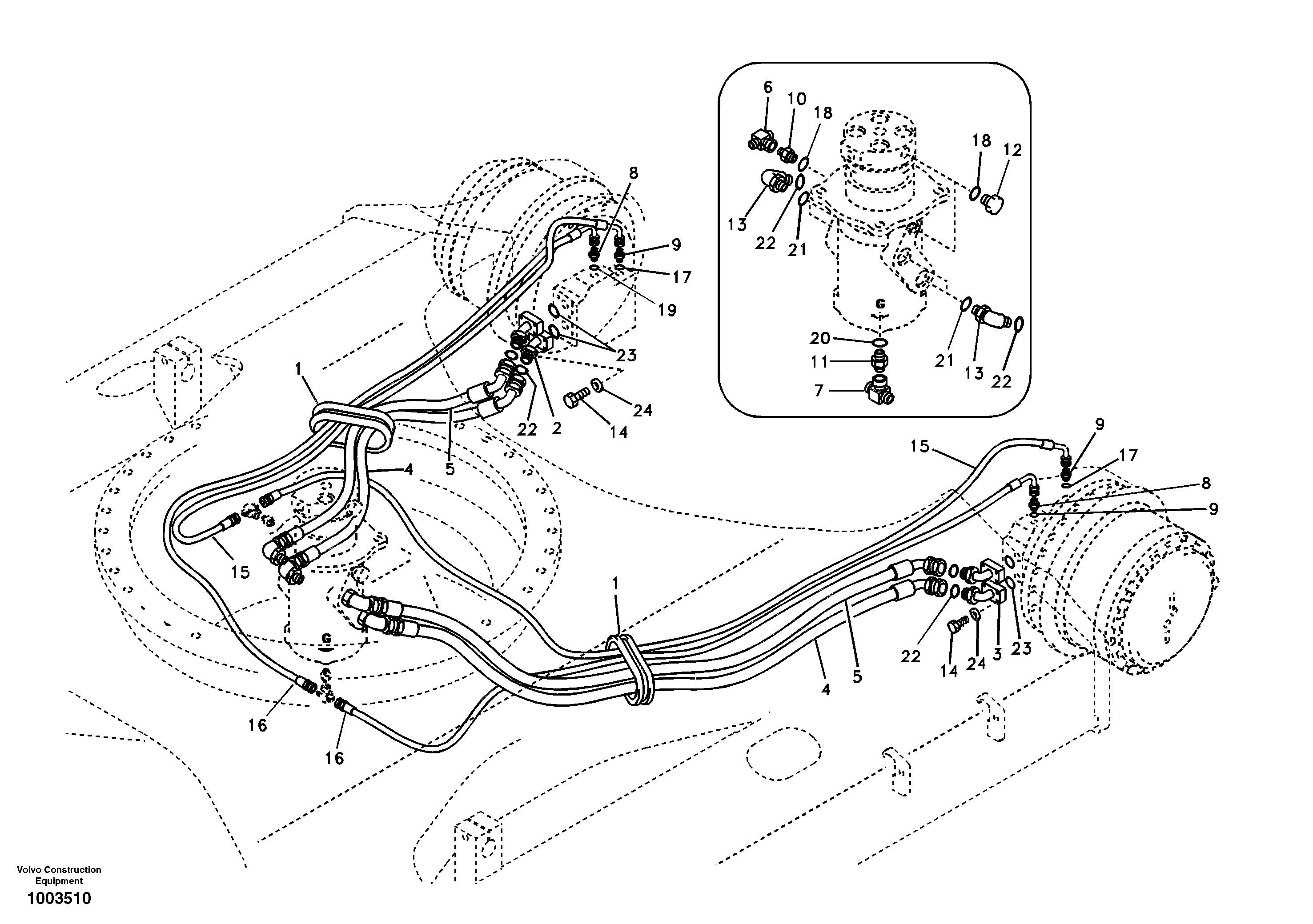 Timing gear casing VOE937009 VOLVO