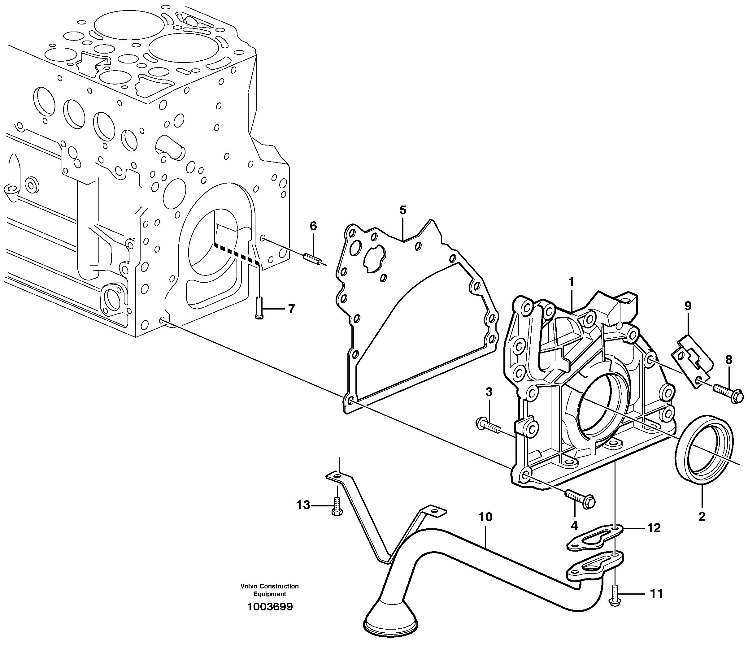 Seat frame VOE20459162 VOLVO