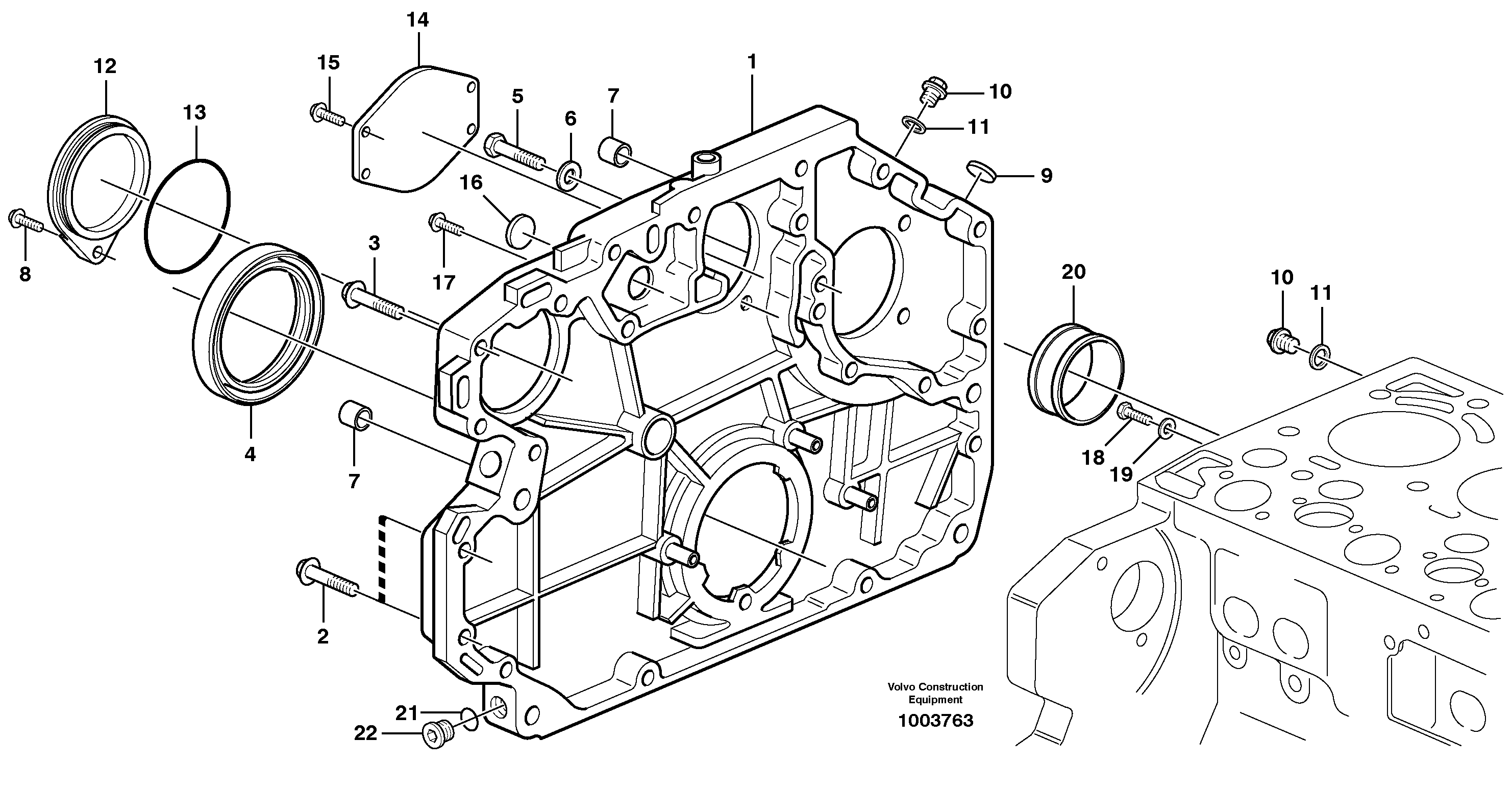 Tmg Gear Casing VOE20592802 VOLVO