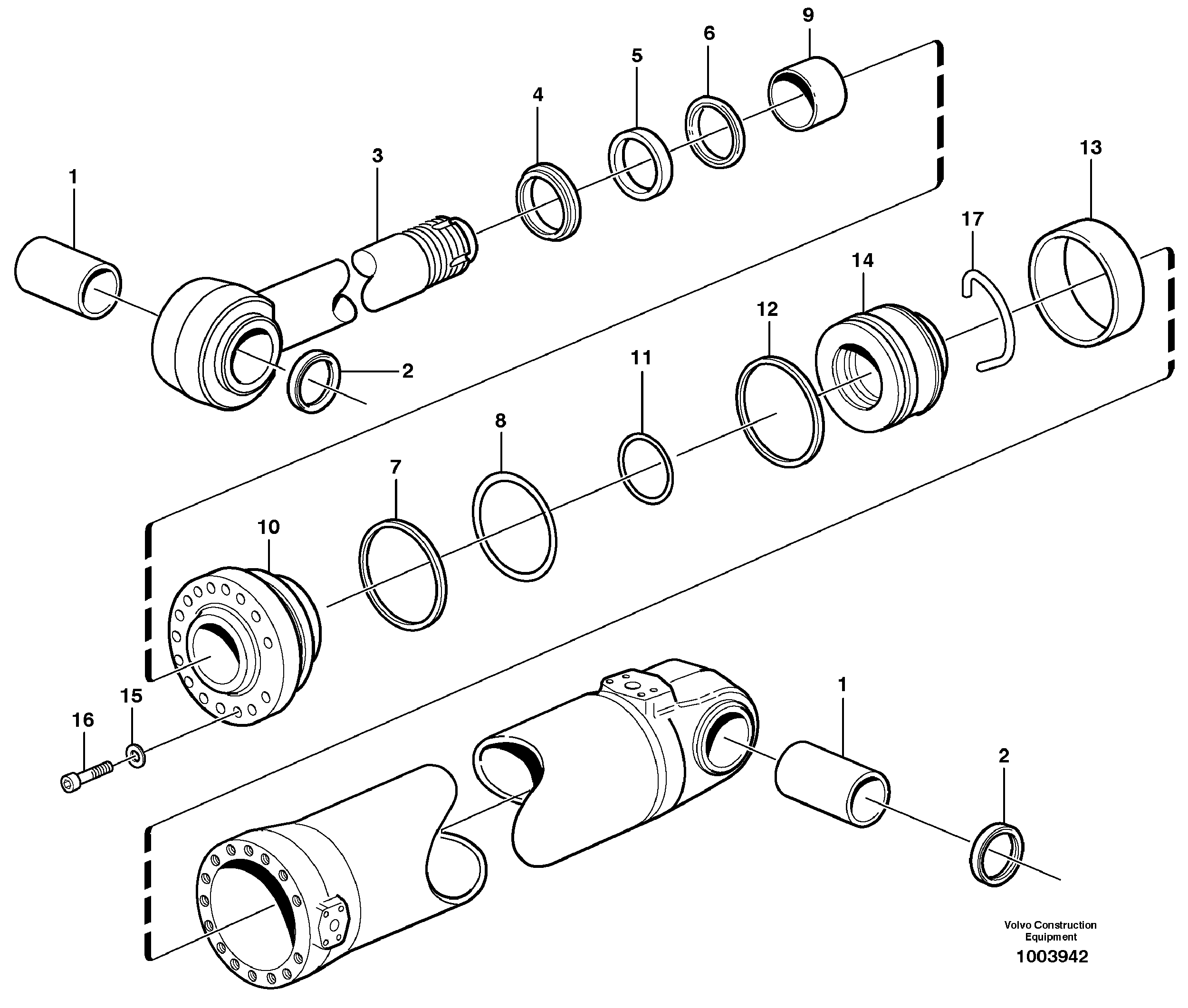 Rubber Clamp VOE11107432 VOLVO