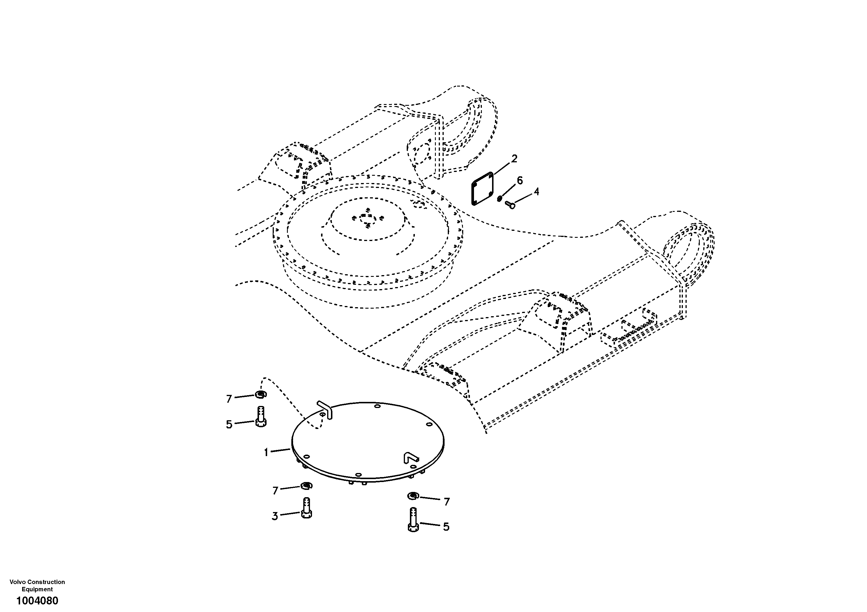 Mounting rail VOE60110321 VOLVO