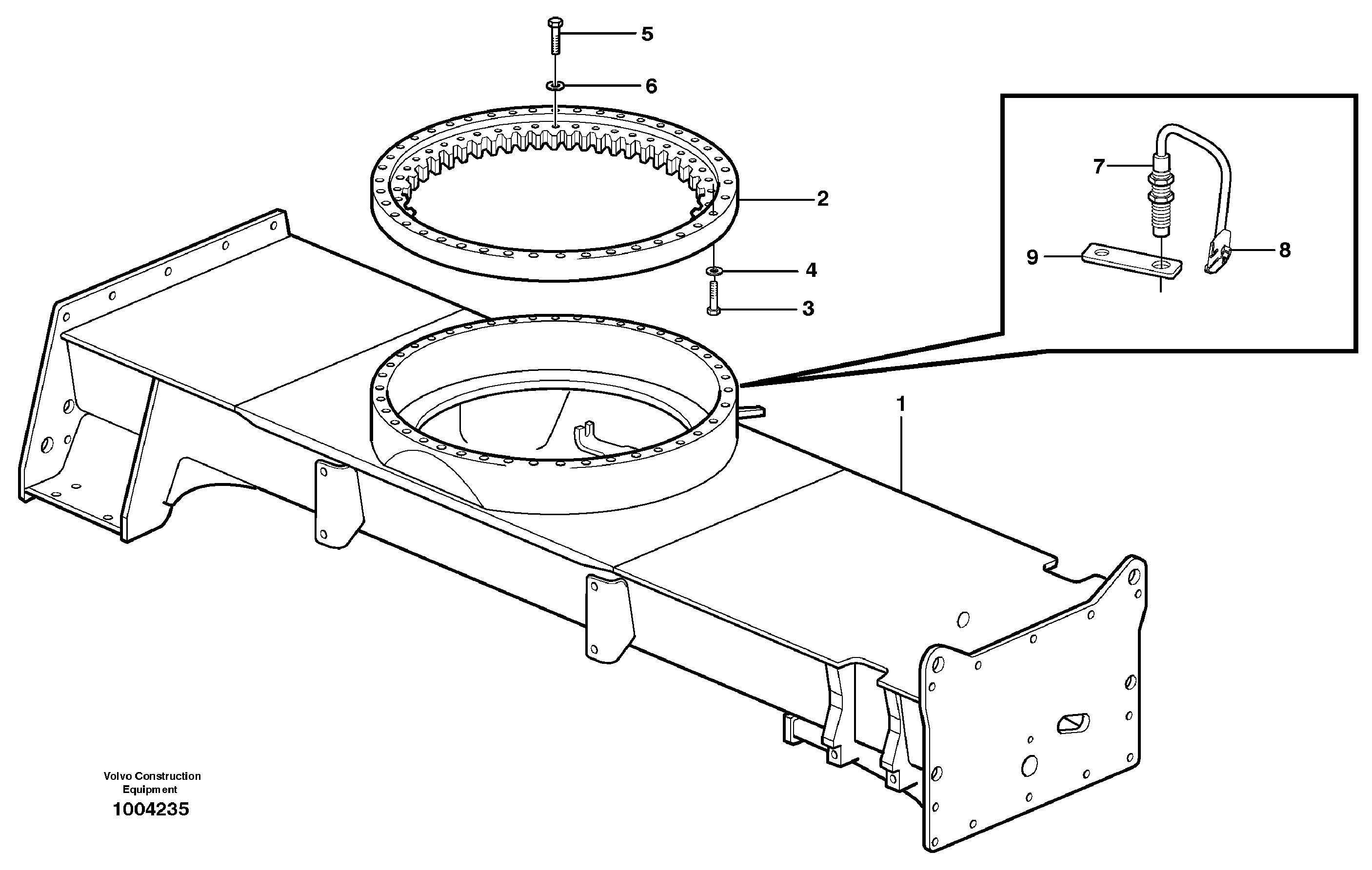 Mounting rail RM/VOE14371025 VOLVO