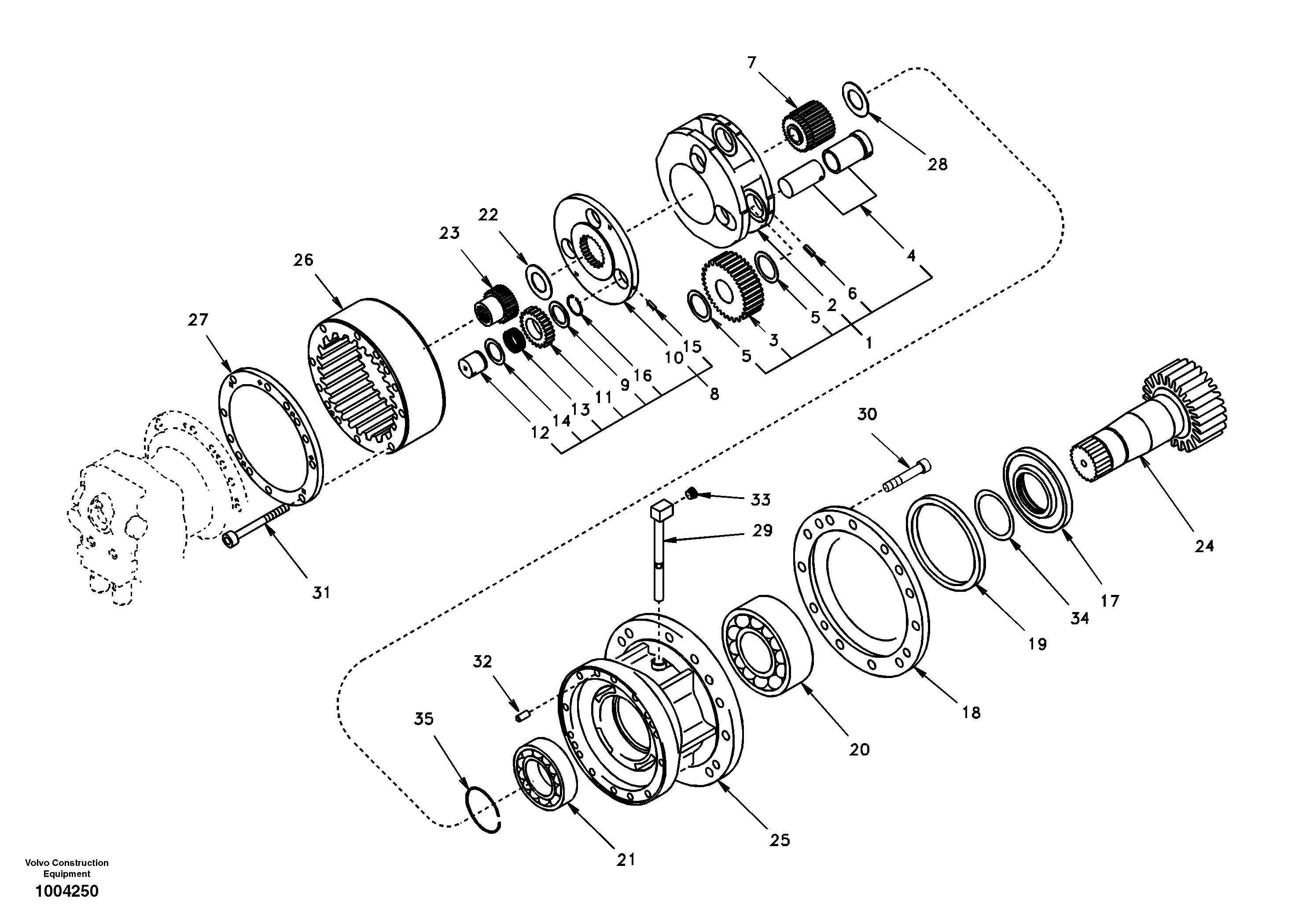 Piston pump SA9541-01090 VOLVO