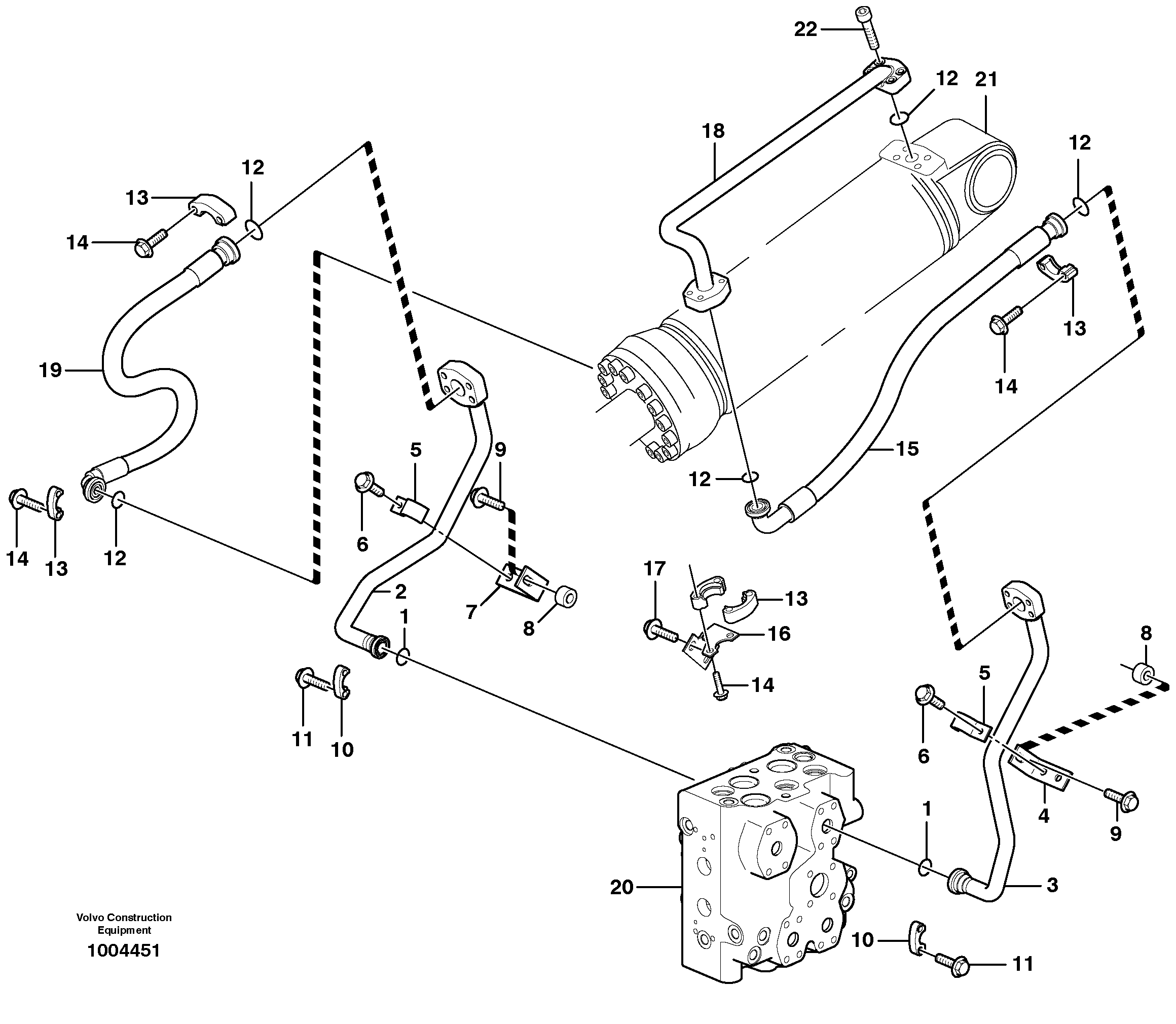Seat frame VOE16214080 VOLVO