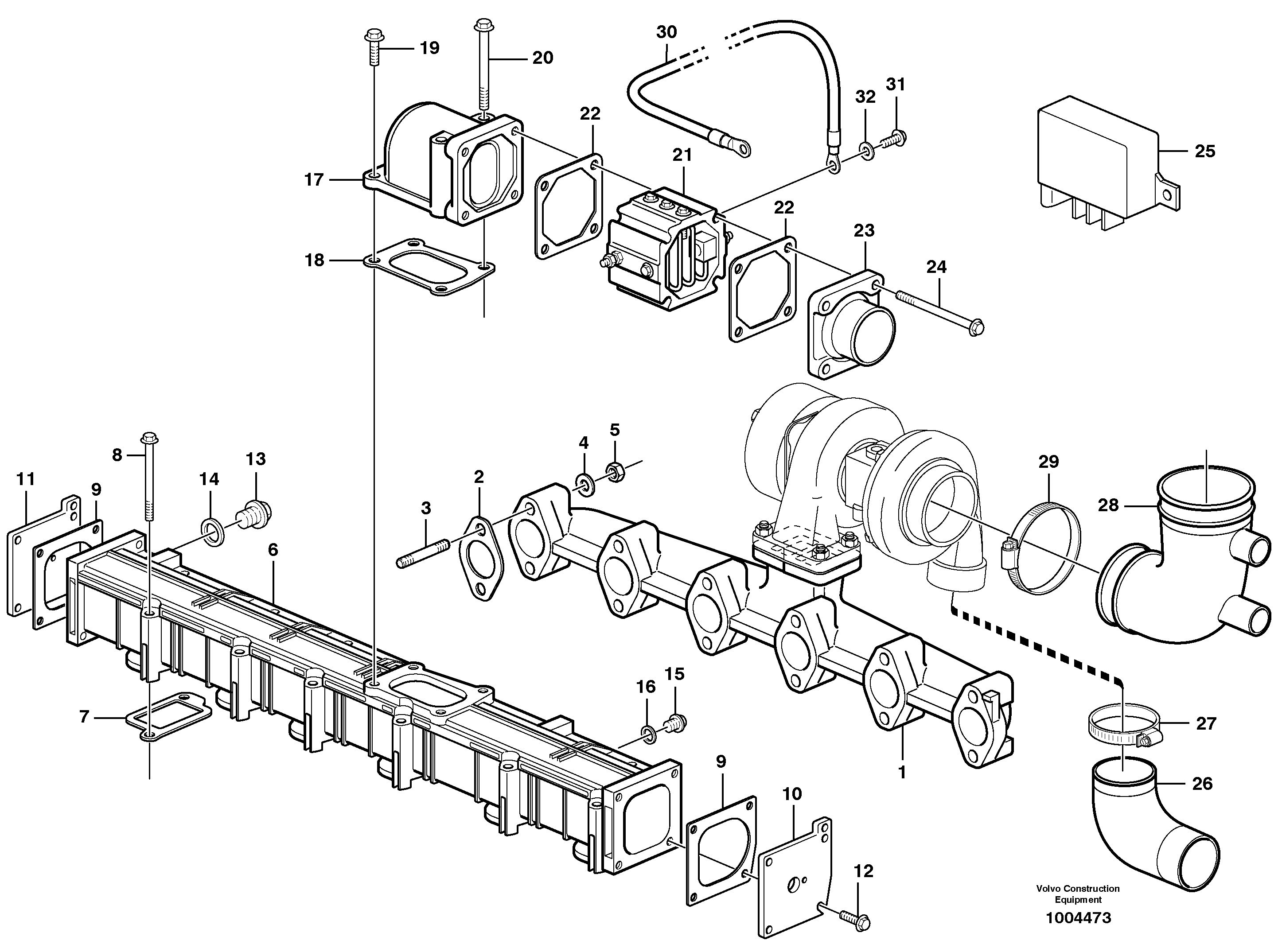 Charge Air Pipe VOE20738870 VOLVO