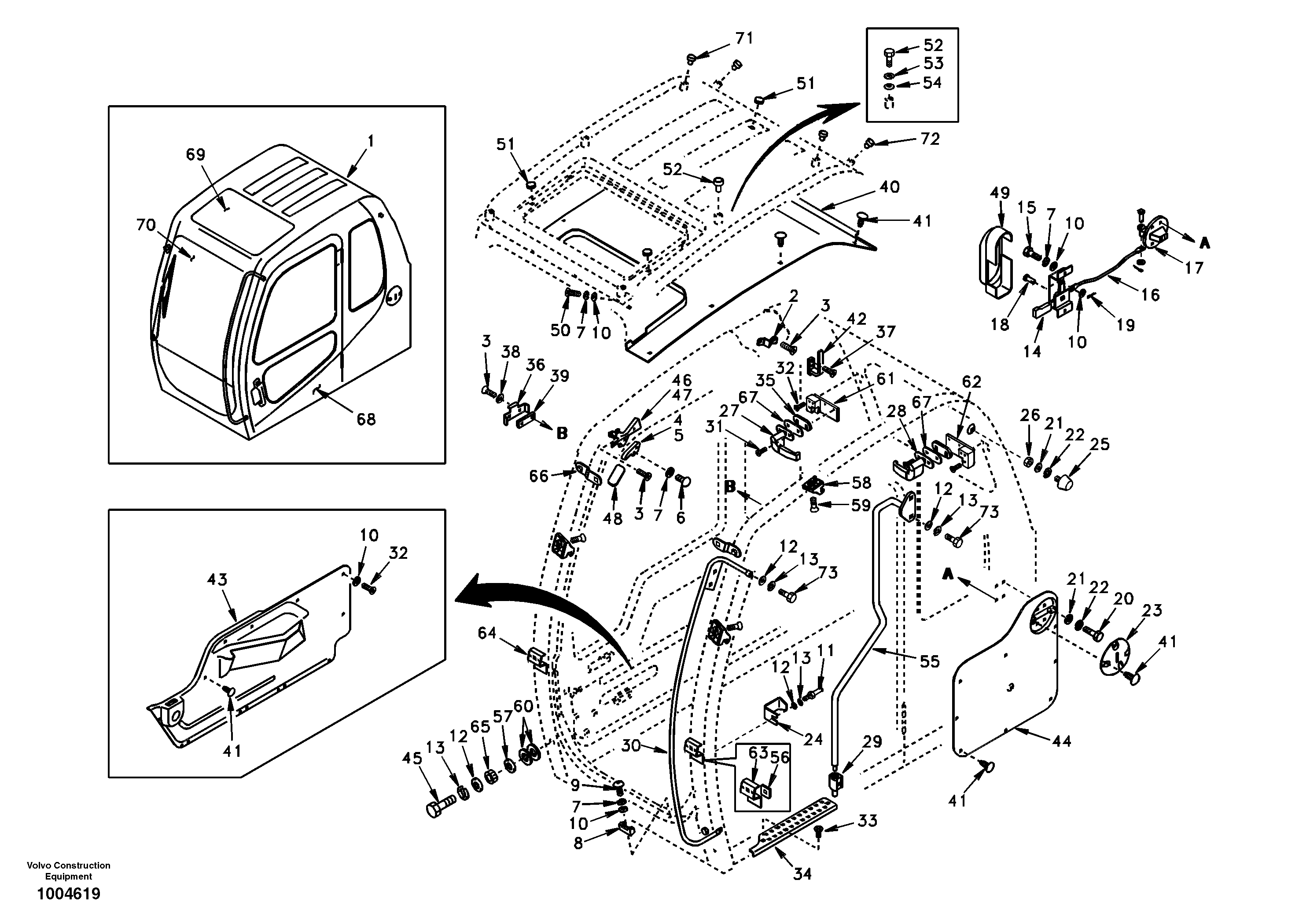 Seat frame VOE14507217 VOLVO