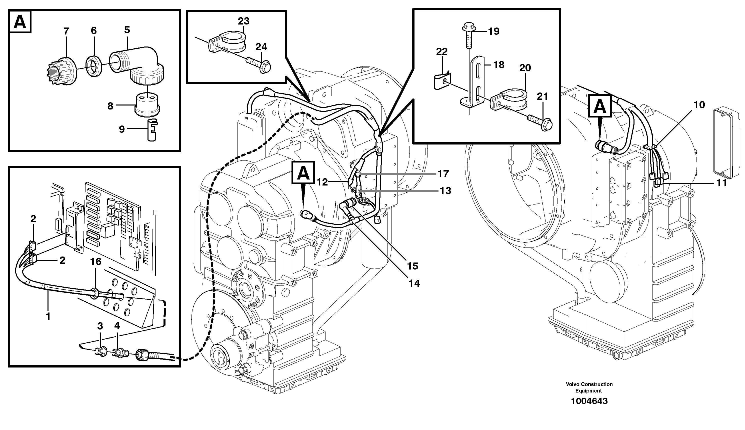 Rubber cushion VOE11038744 VOLVO