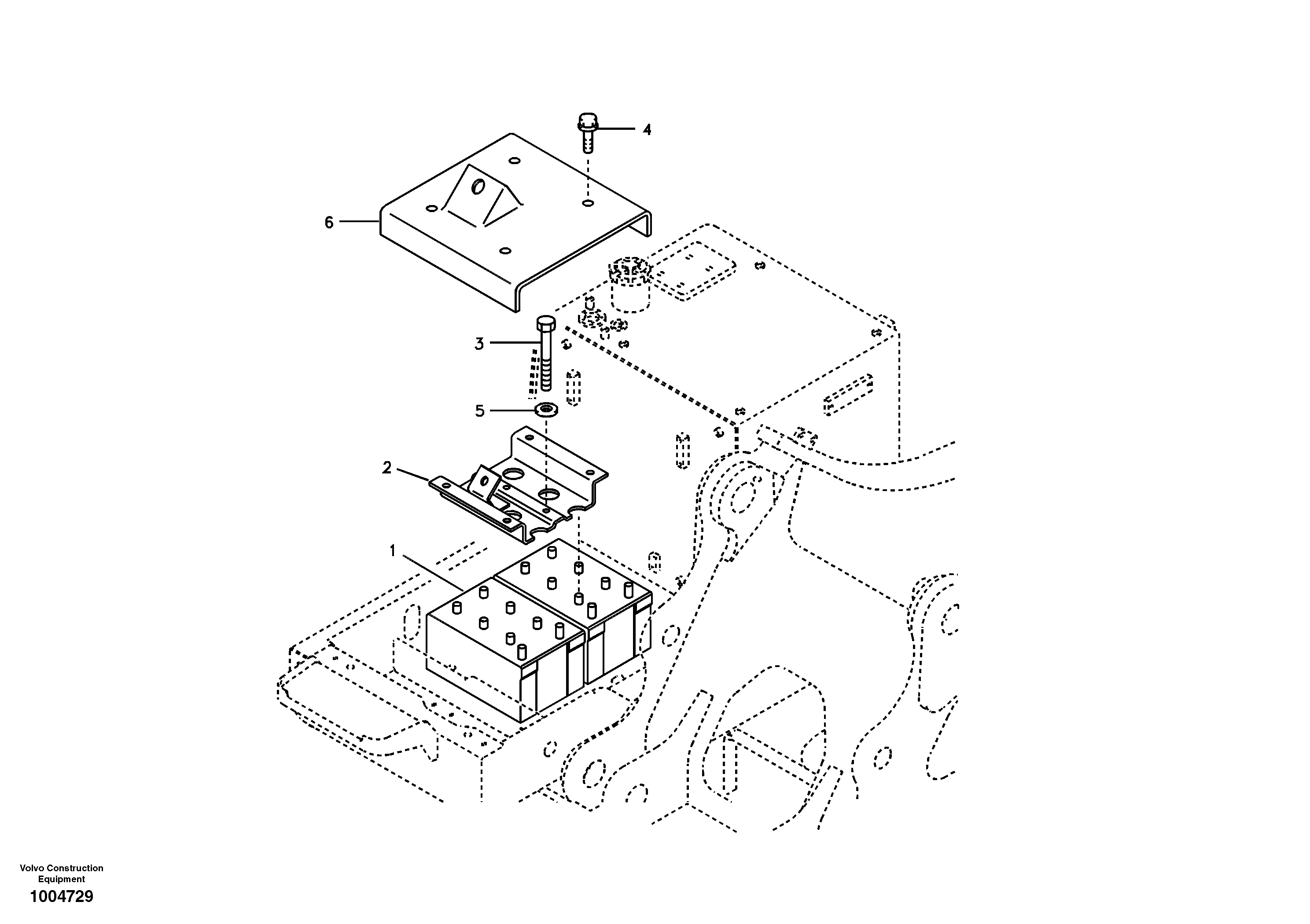 Mounting rail VOE997948 VOLVO
