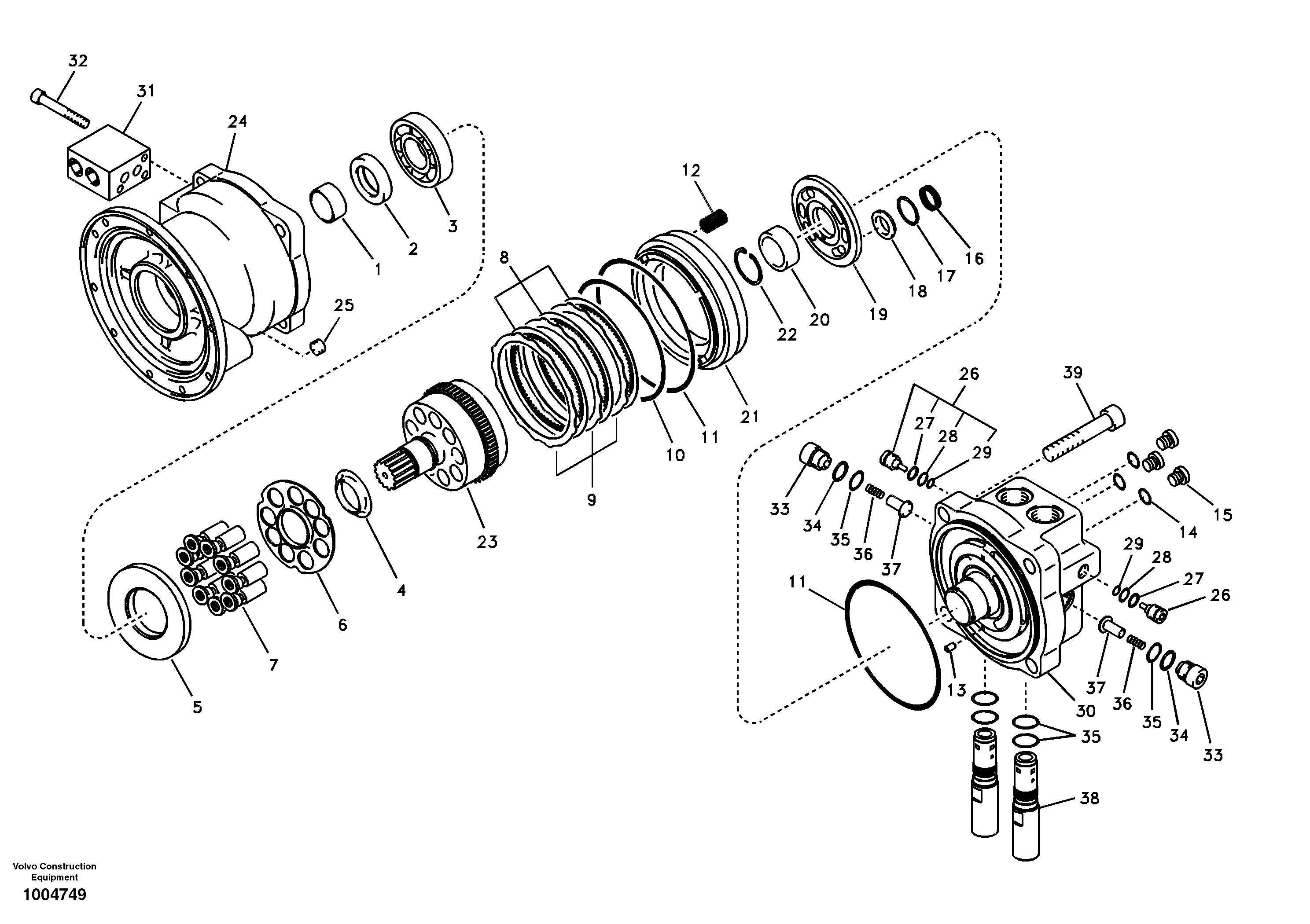 Relief valve RM/VOE14508592 VOLVO