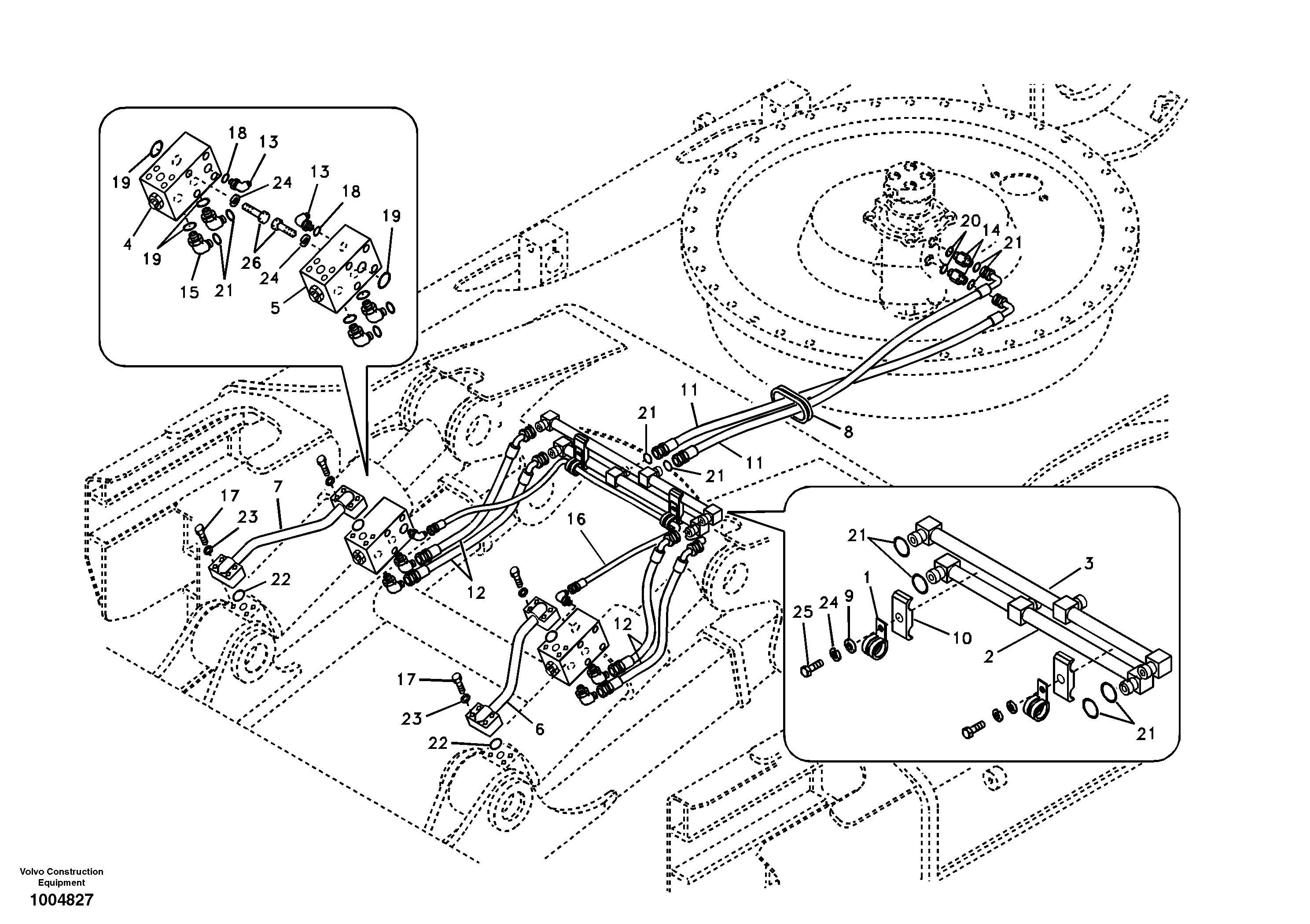 Timing gear casing VOE937461 VOLVO
