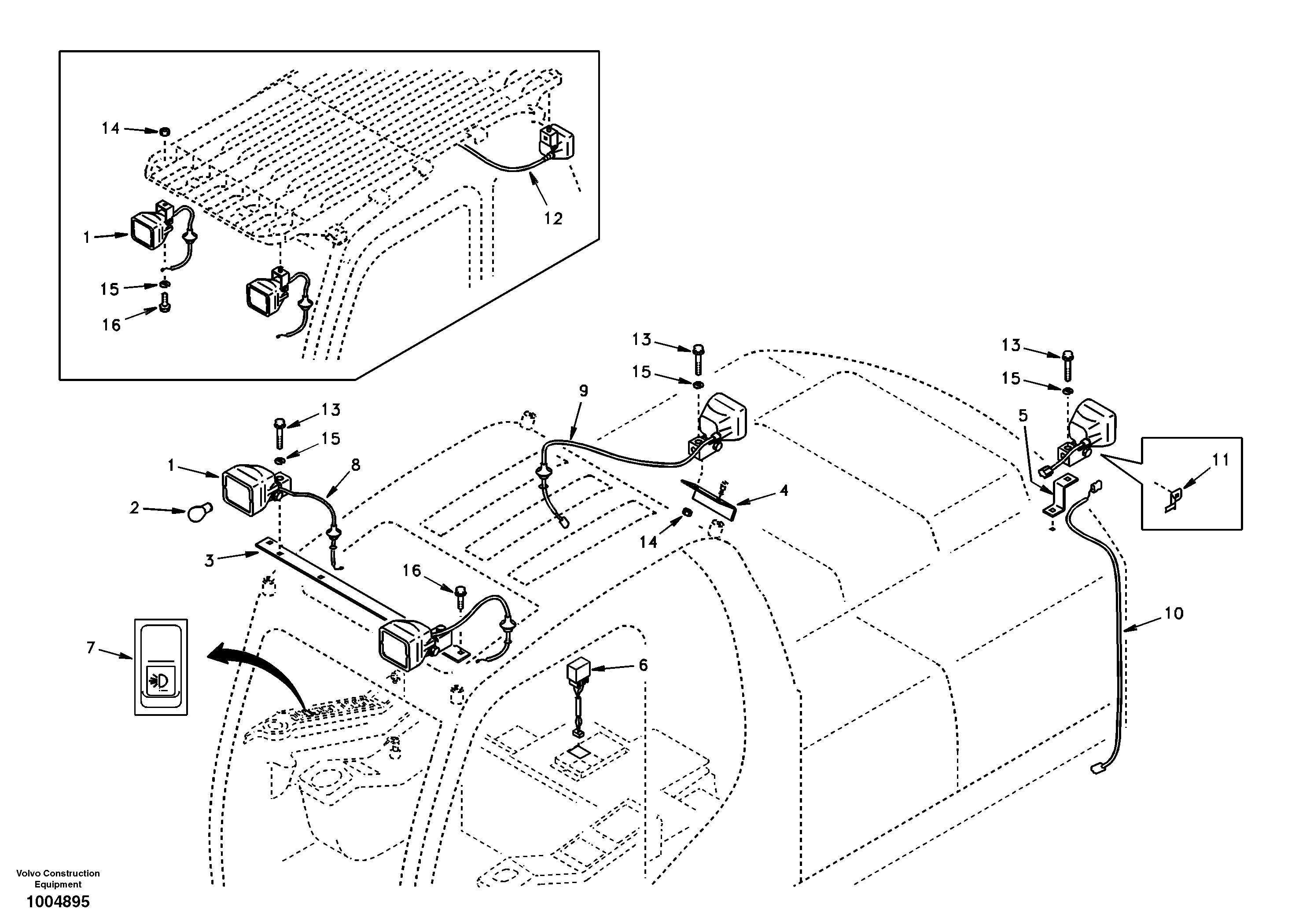 Wire harness SA1122-05130 VOLVO
