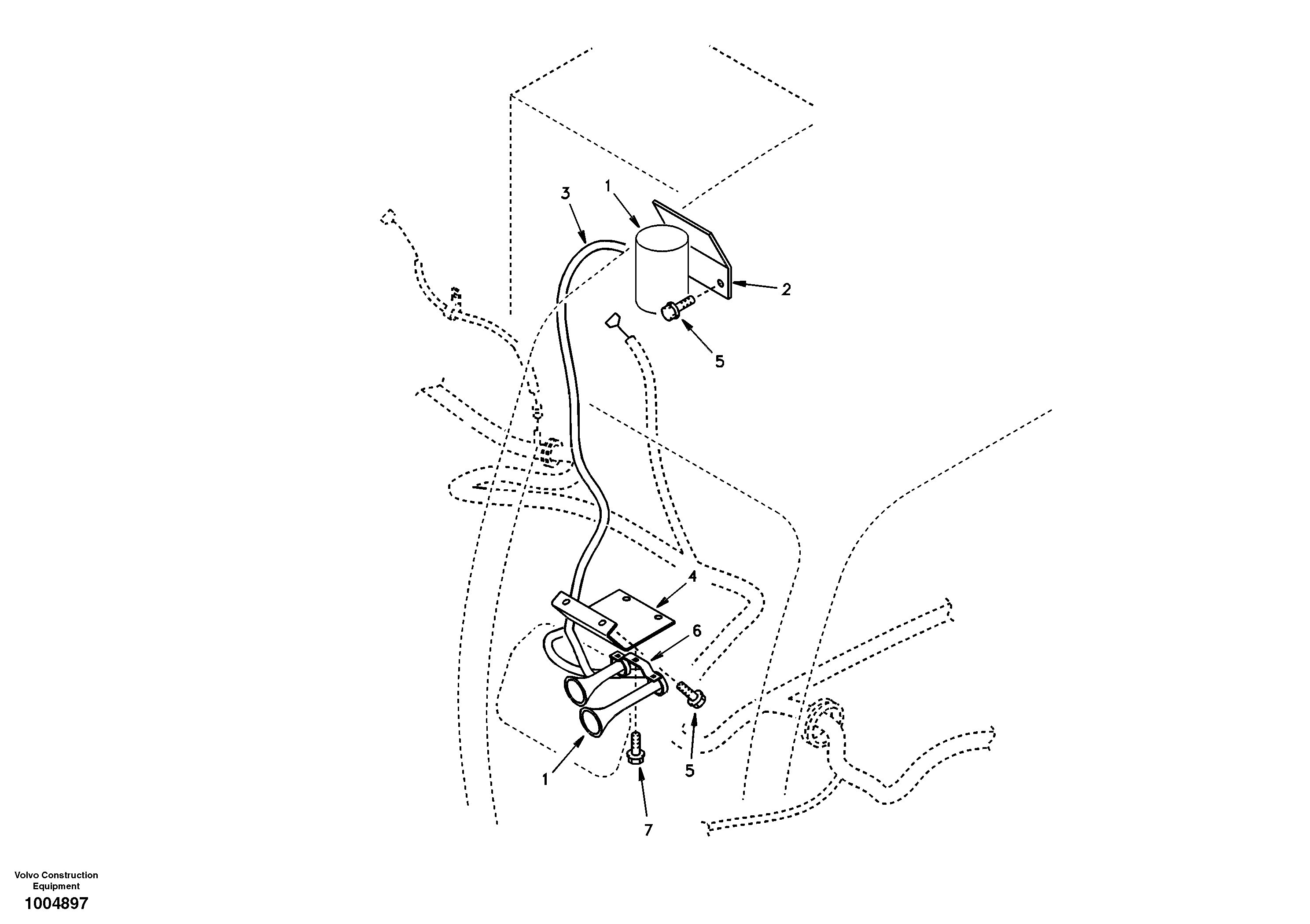 Seat frame SA1122-01070 VOLVO