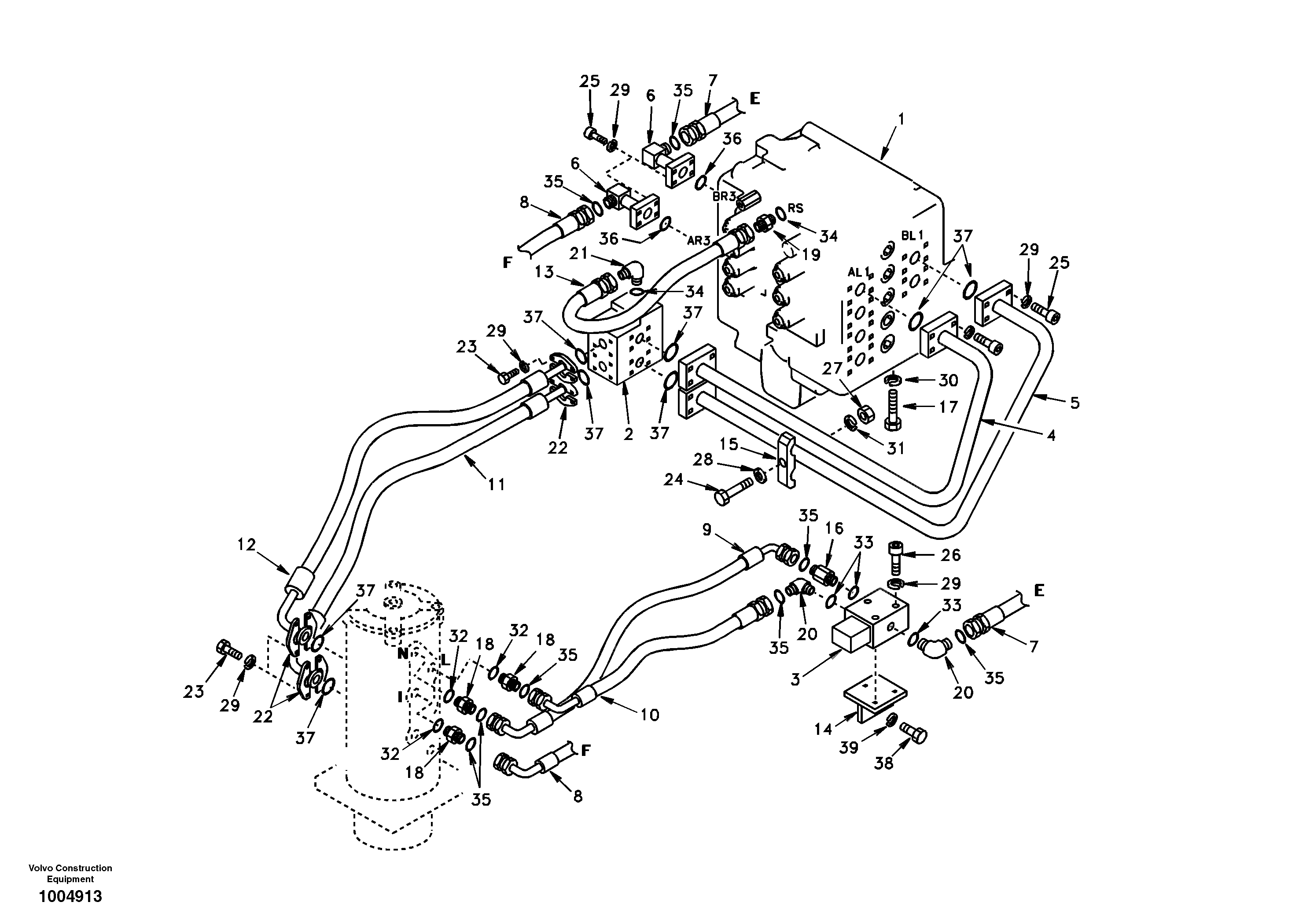 Timing gear casing VOE938560 VOLVO