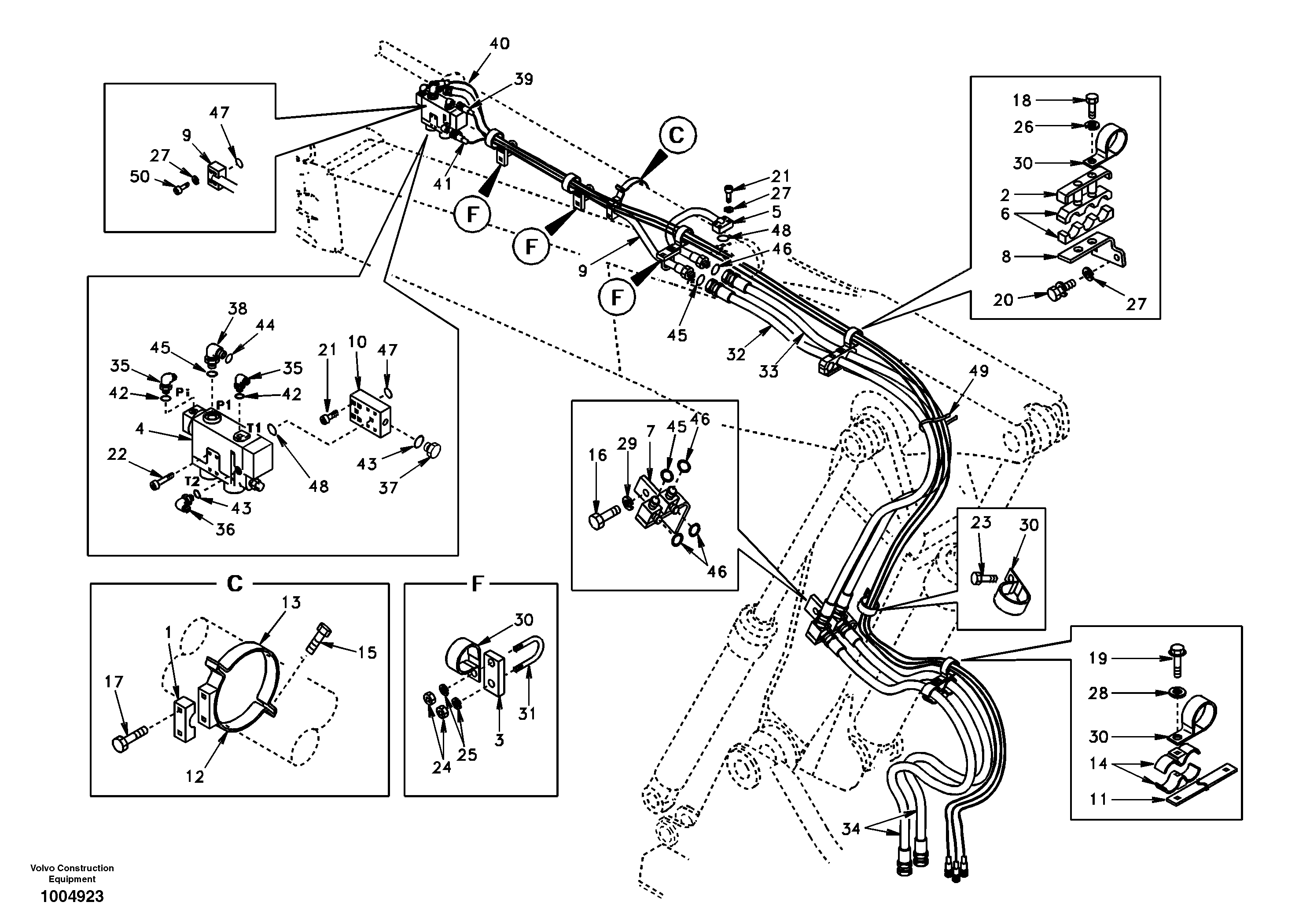 Mounting rail VOE992505 VOLVO