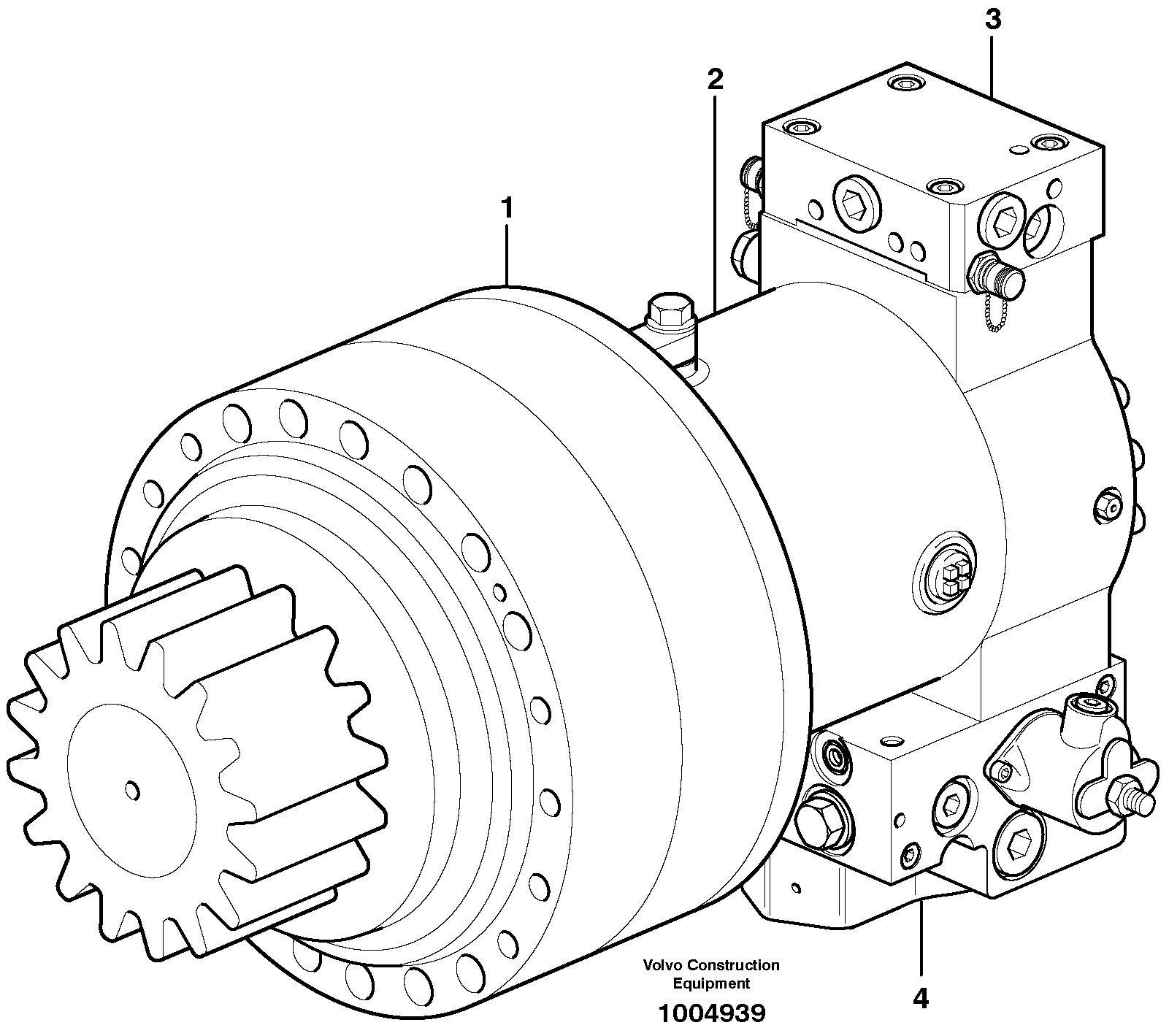 Swing Motor VOE14376409 VOLVO