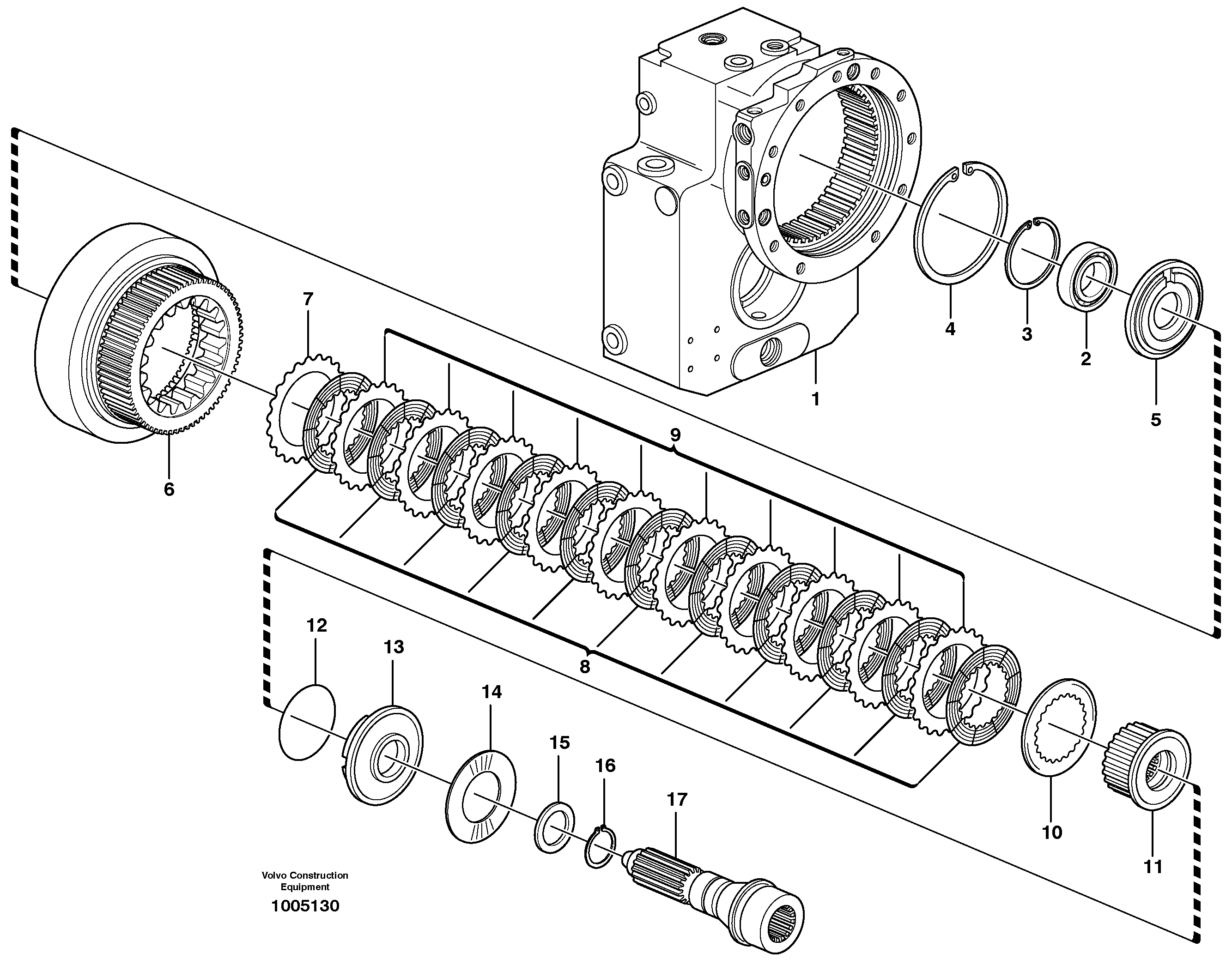 Rubber Clamp VOE11705159 VOLVO
