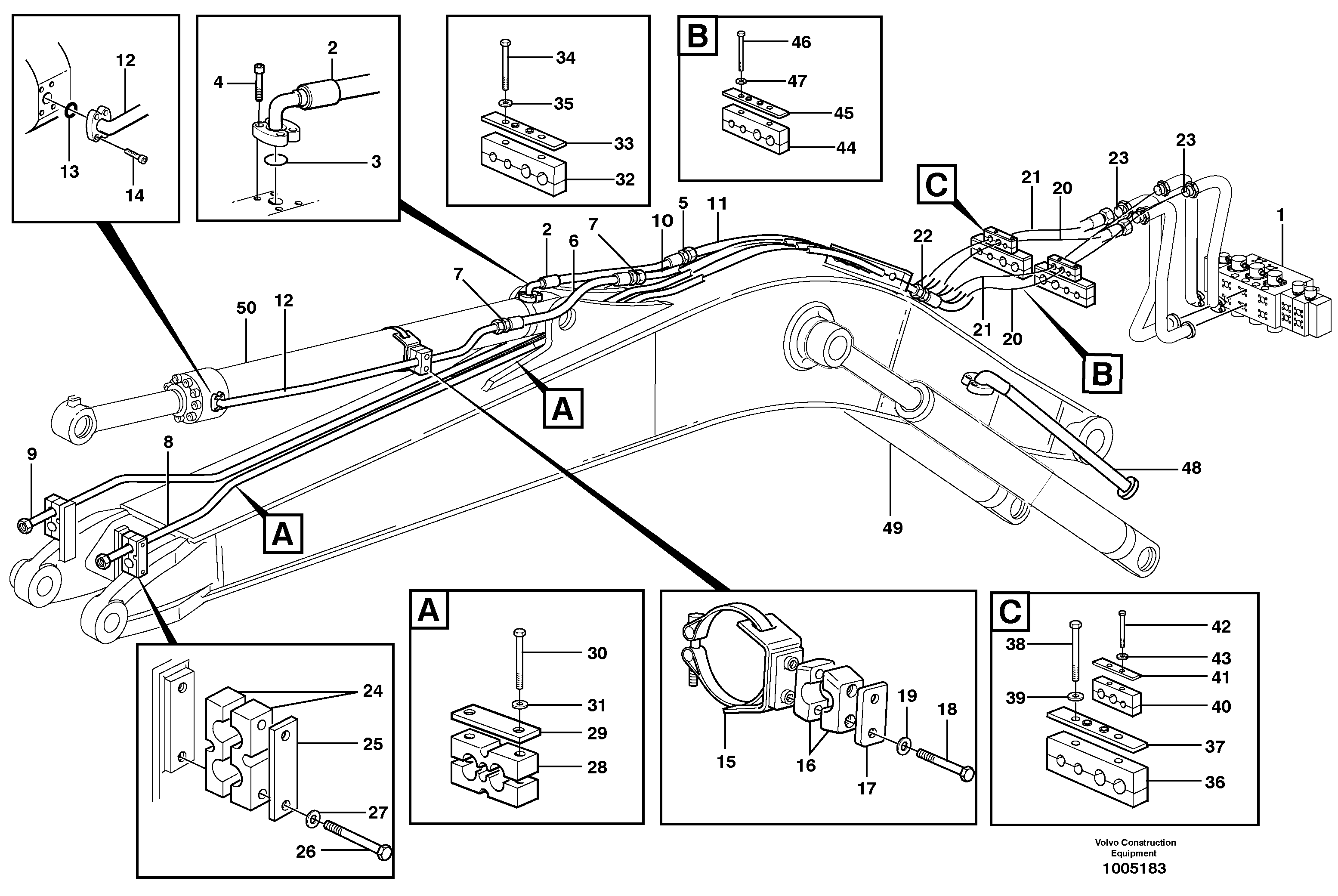 Mounting rail VOE955299 VOLVO