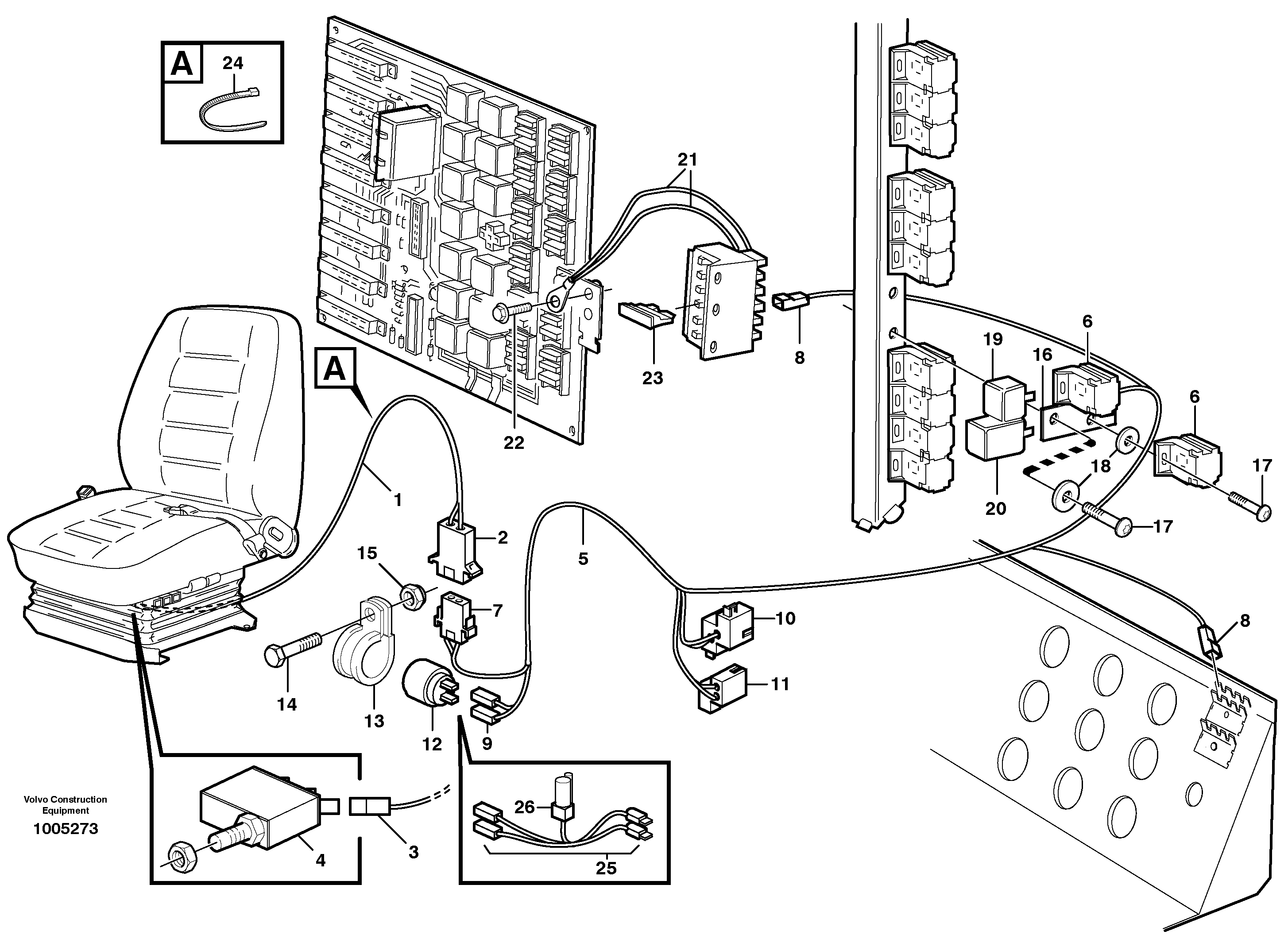 Mounting rail VOE190665 VOLVO